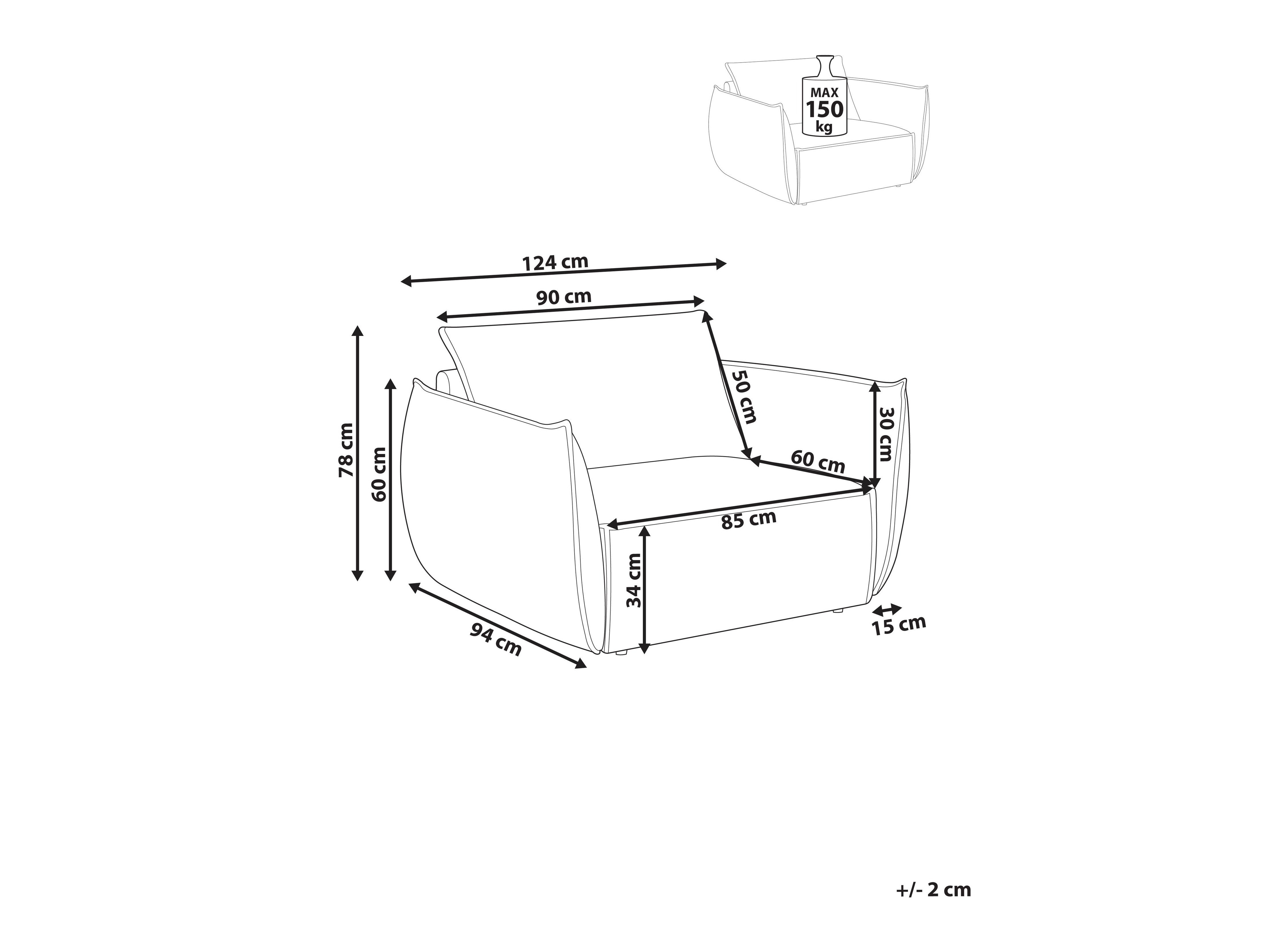 Fotelja Berwyn 2704 (Tamnozelena)