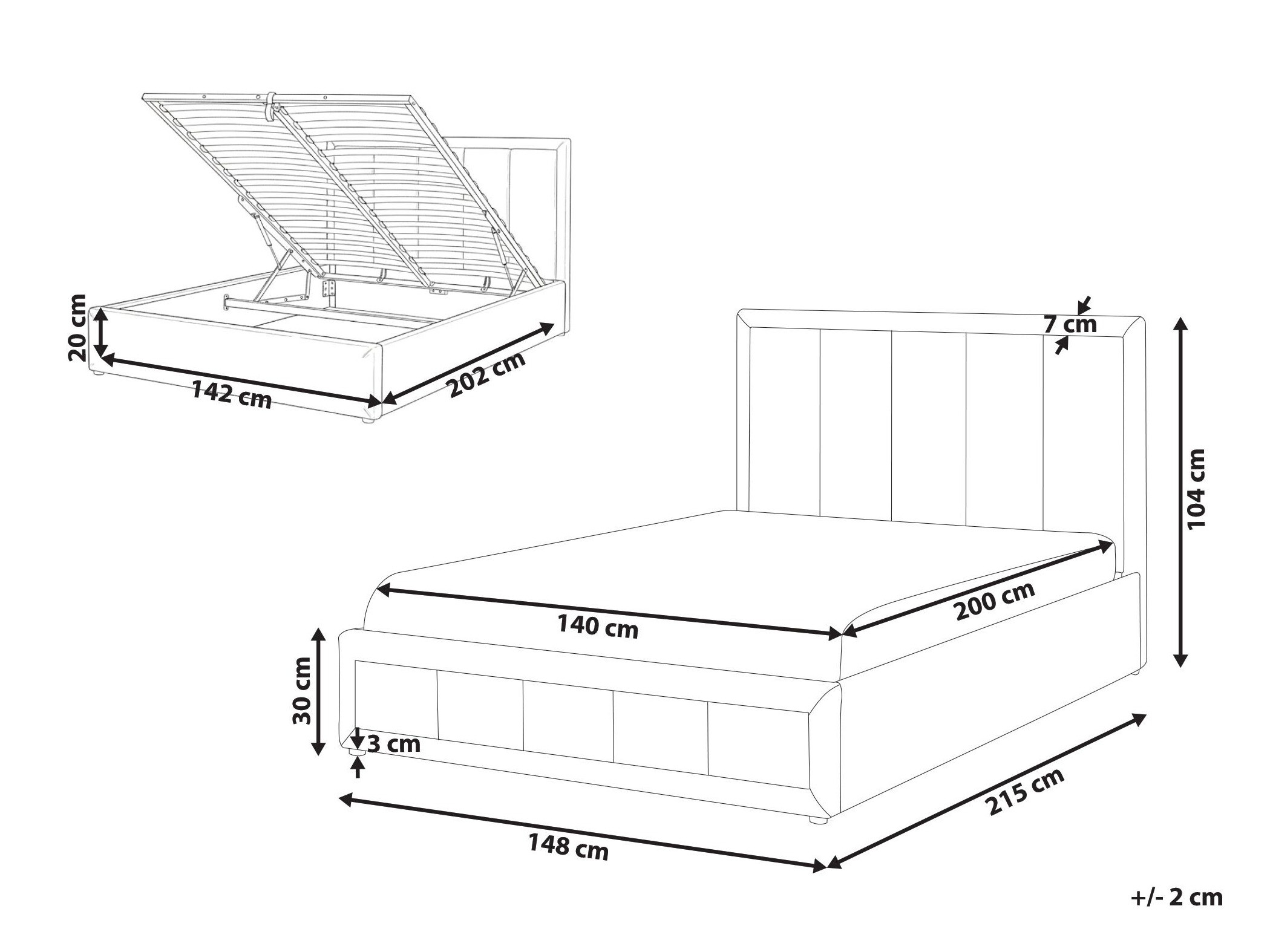 Krevet Berwyn 3005 (Taupe)