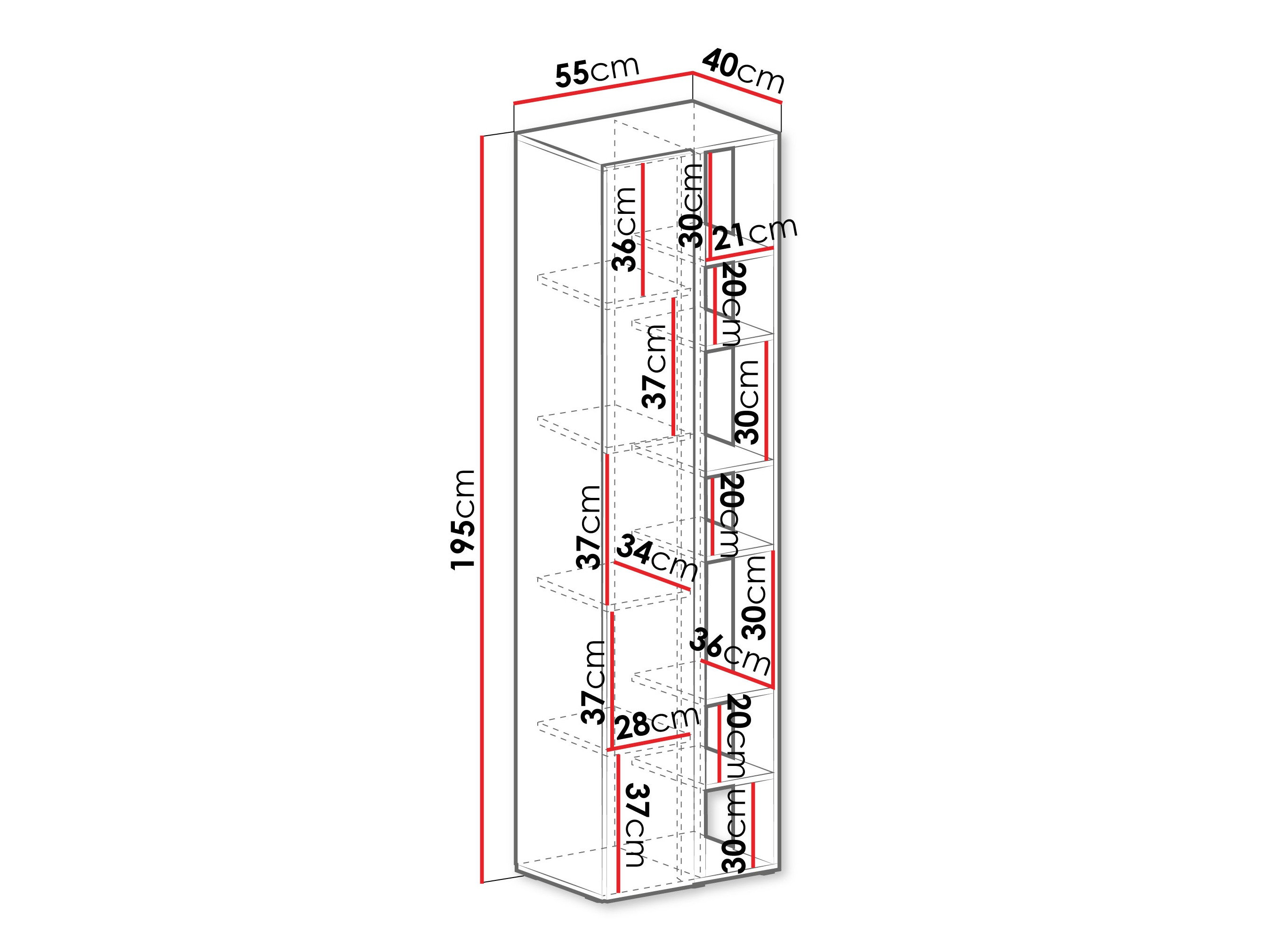 Polica Fiosono 103 (Zagasito zelena + Hrast)