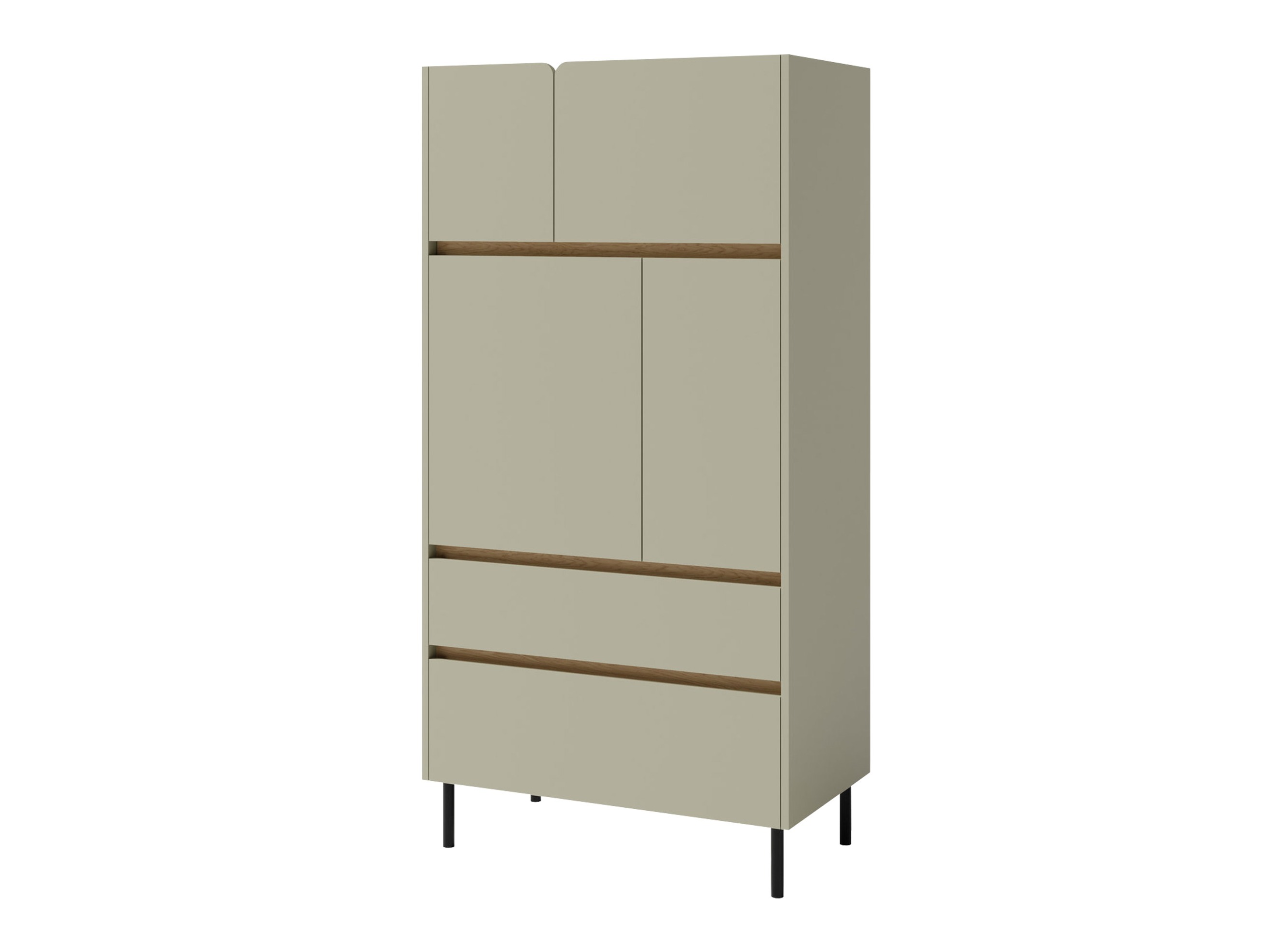 Polica Fiosono 104 (Zagasito zelena + Hrast)