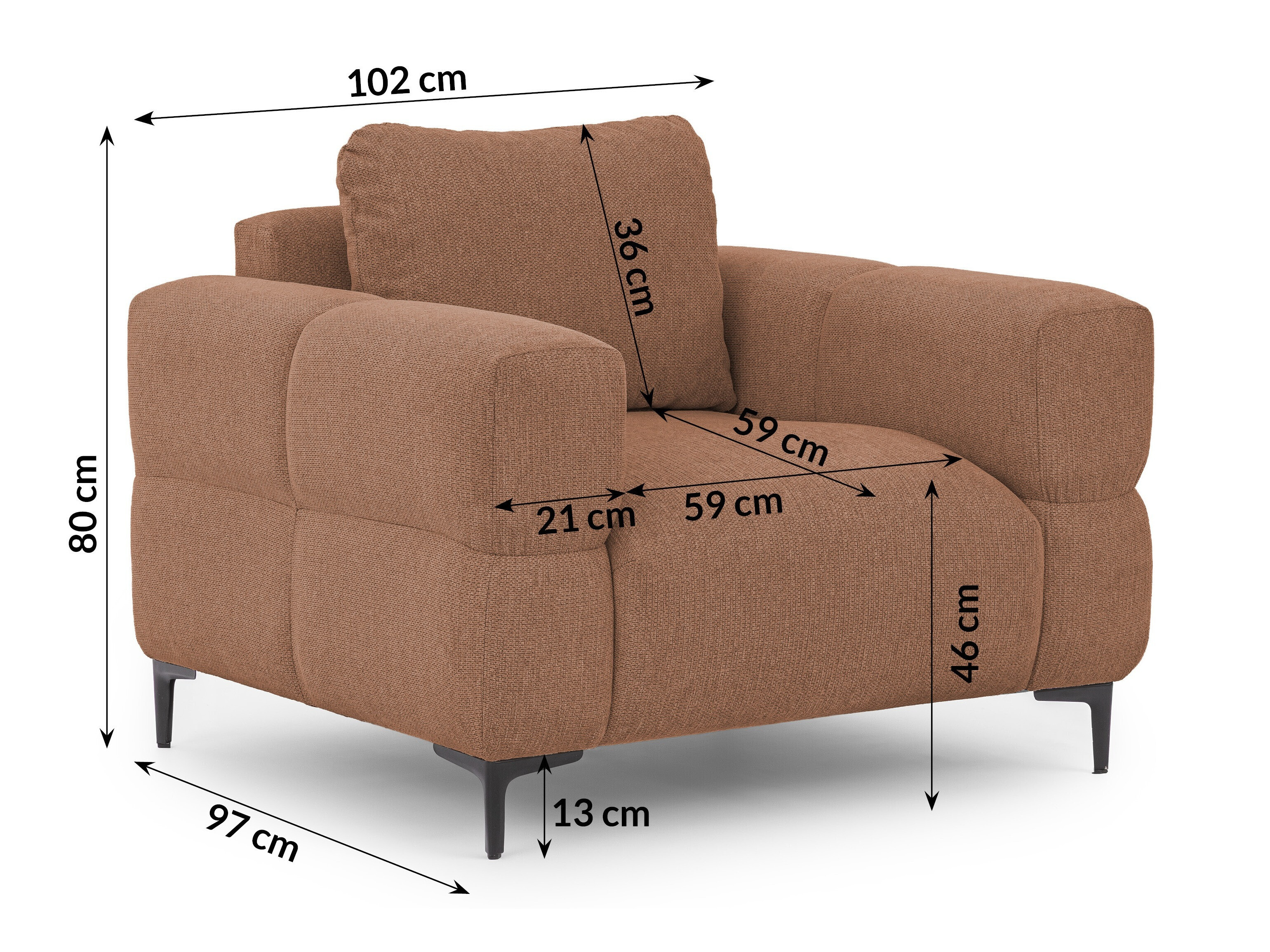 Fotelja Rocklin 136 (Aragon 59)