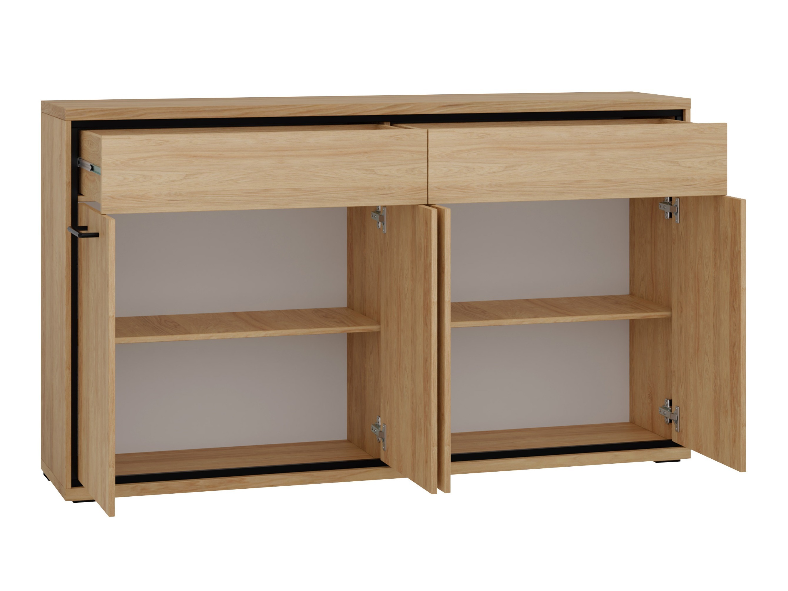 Komoda Etrmoni 105 (Svijetlo drvo + Hrast)