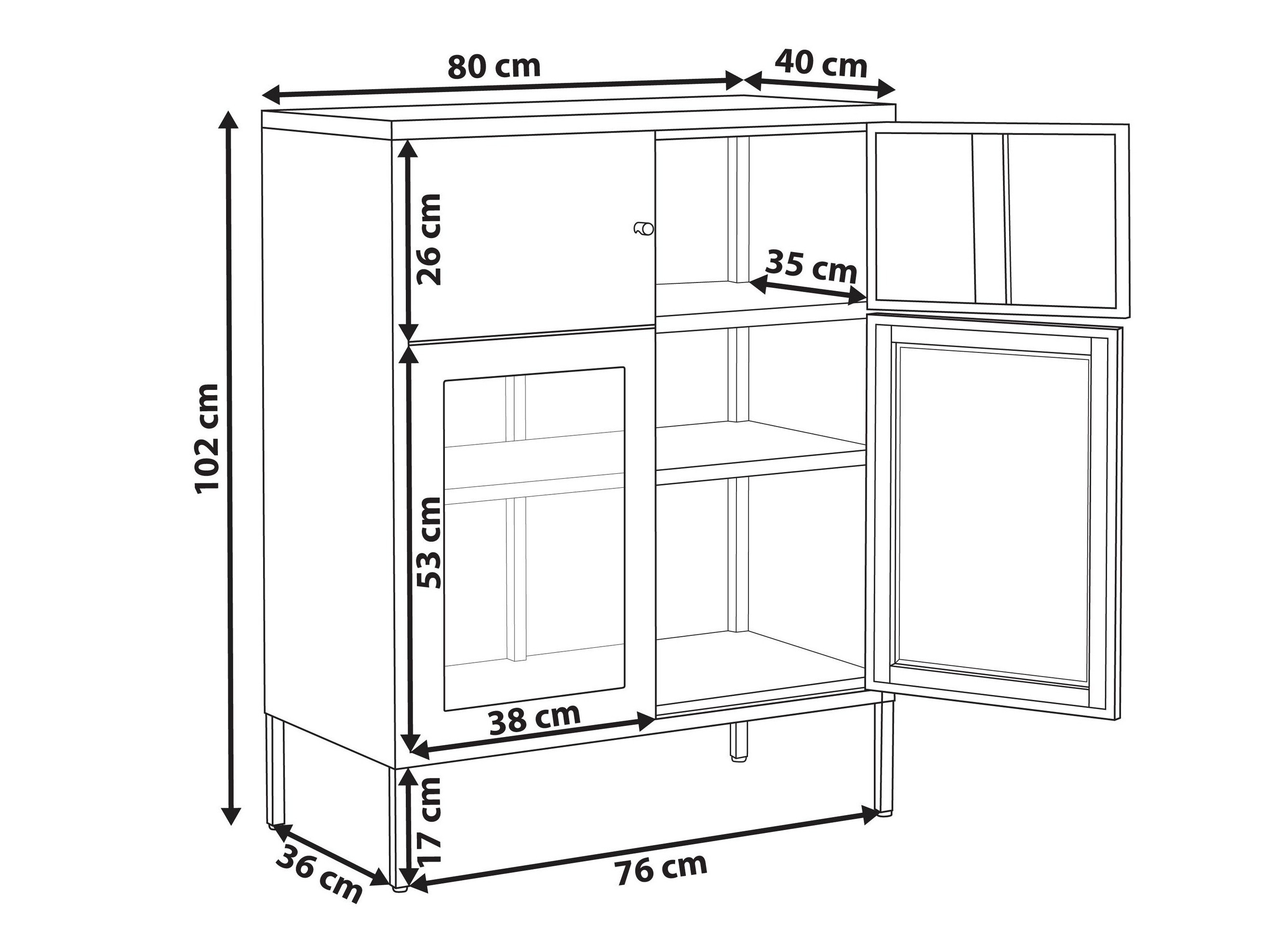 Ormarić Berwyn 2992 (Bijela)