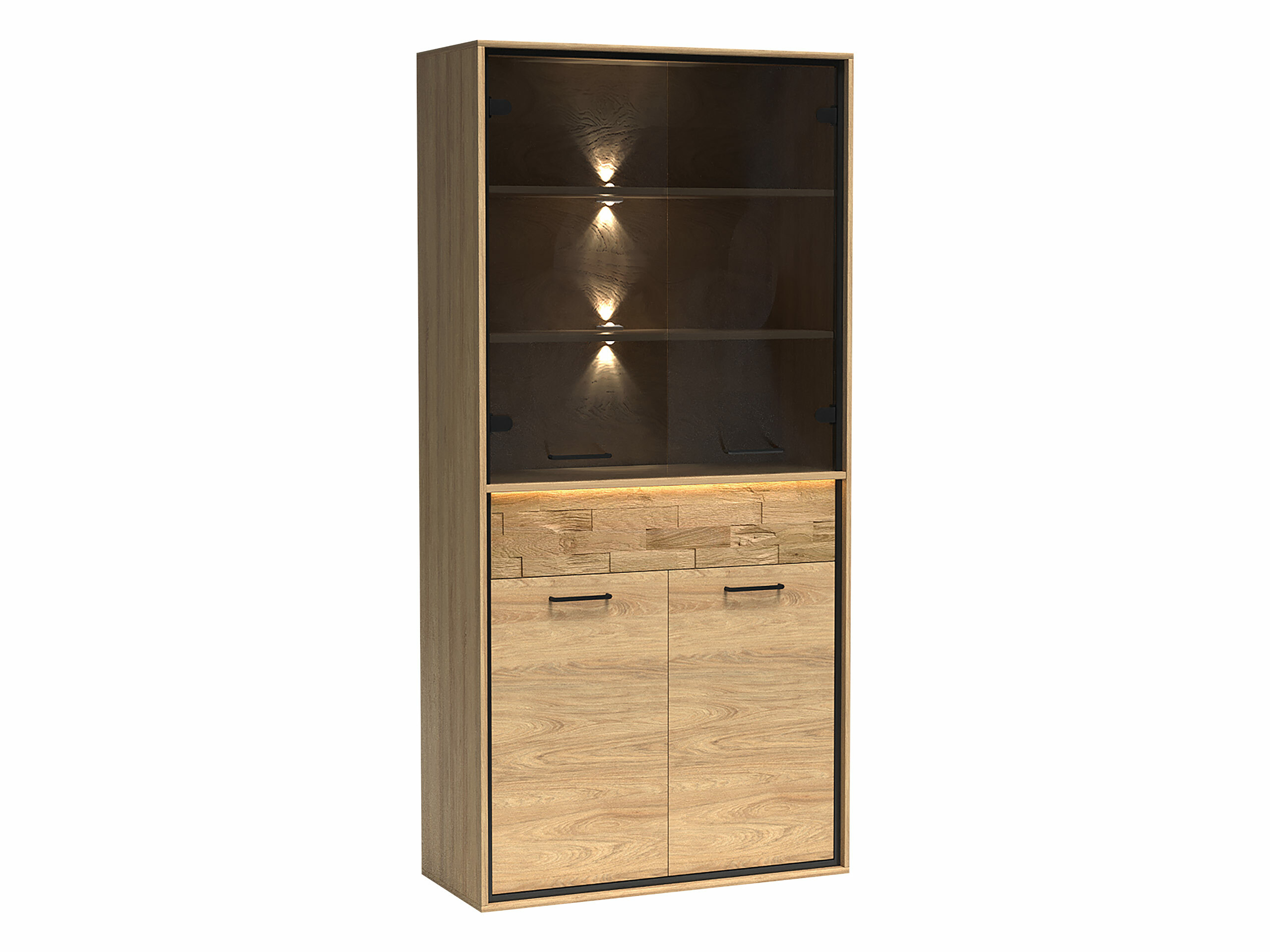 Polica Etrmoni 102 (Svijetlo drvo + Hrast)