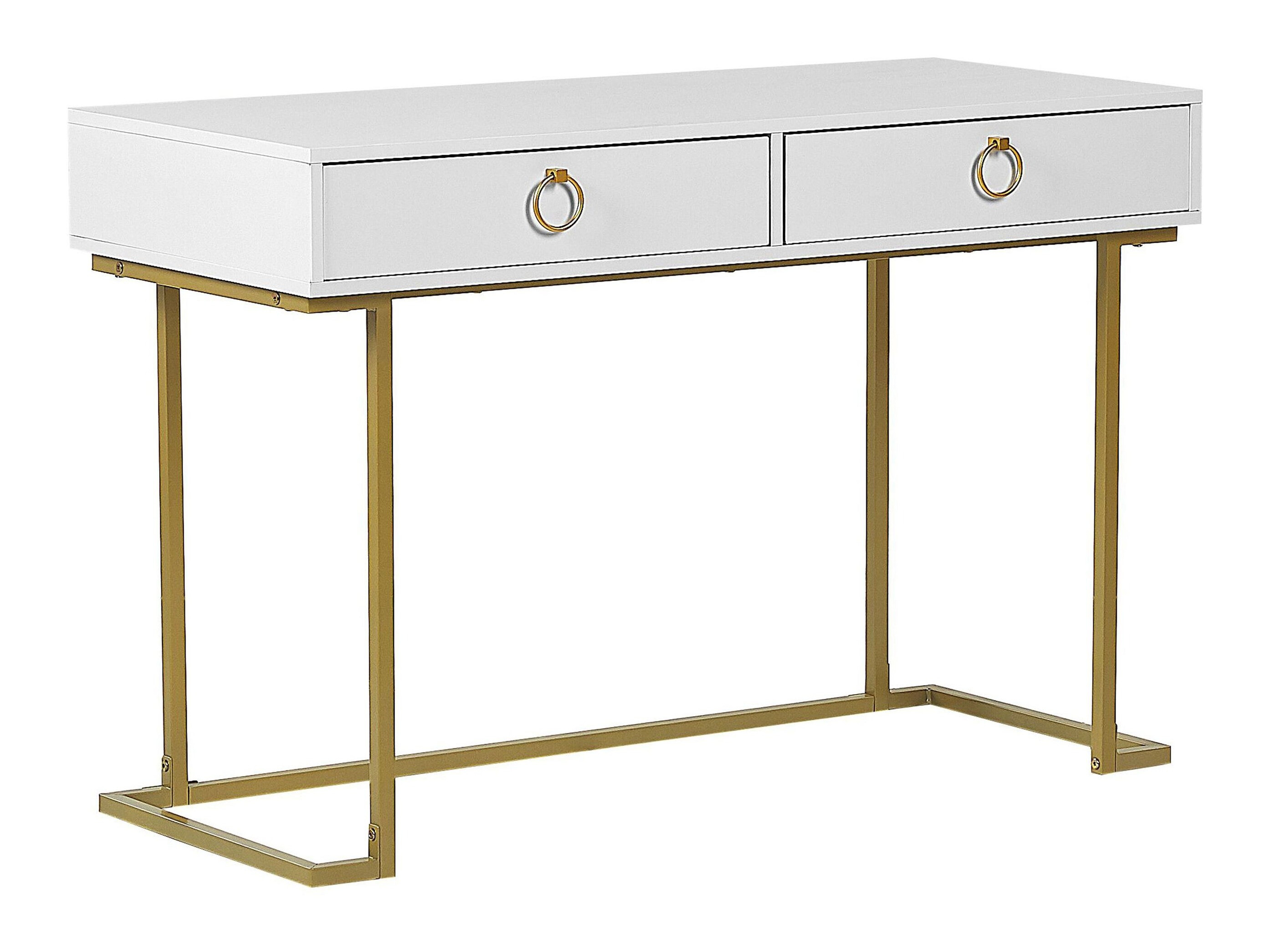 Konzolni stolić Berwyn 3020 (Bijela + Zlatna)