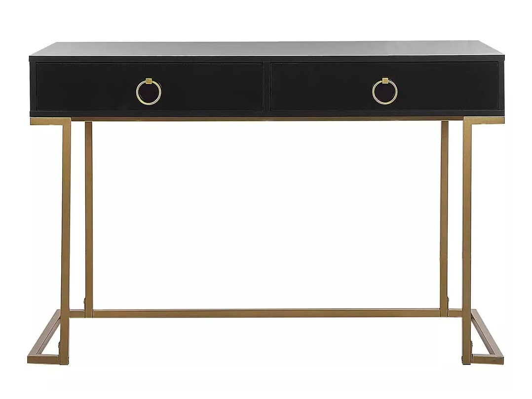 Konzolni stolić Berwyn 3020 (Crna + Zlatna)