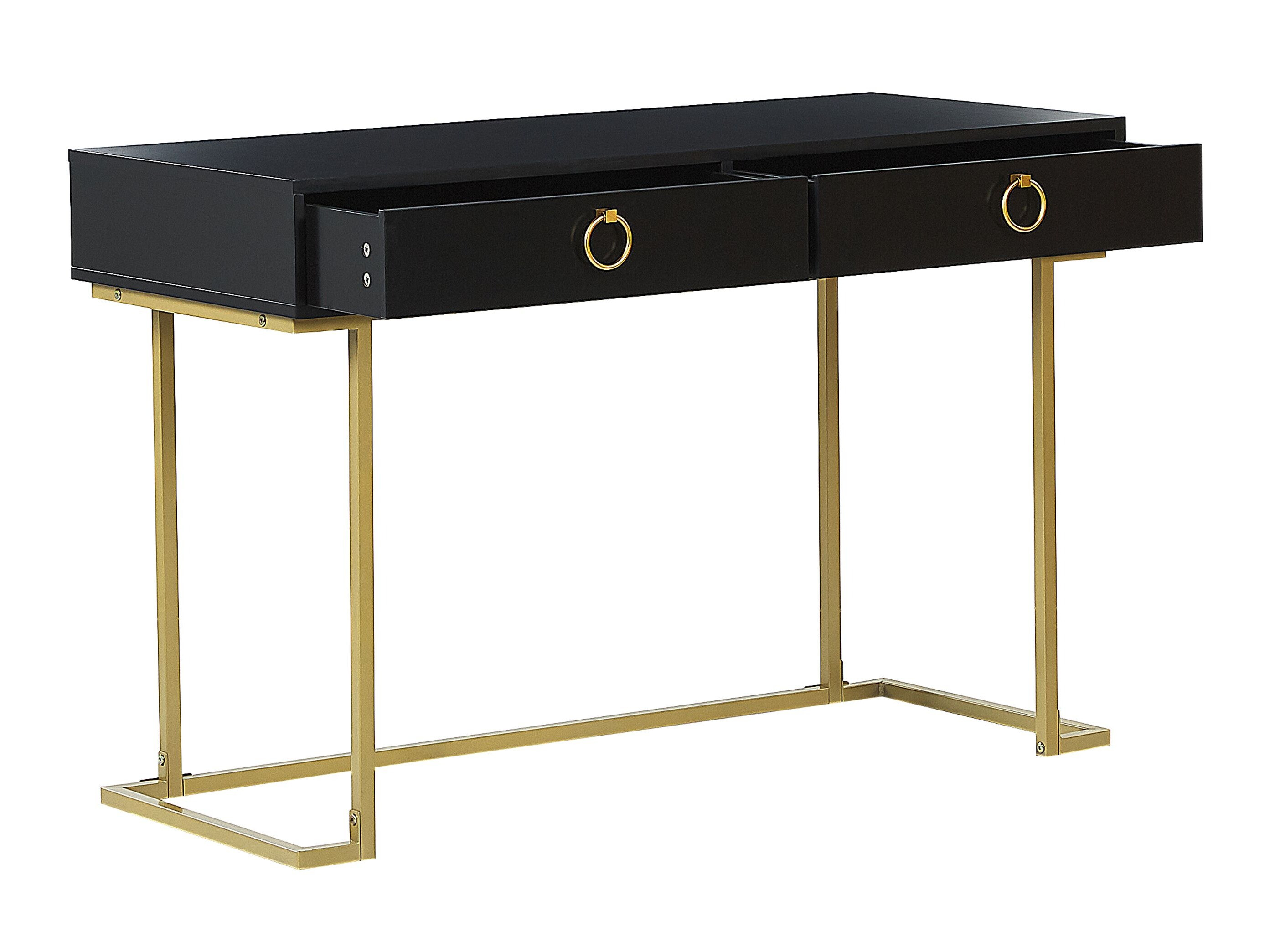 Konzolni stolić Berwyn 3020 (Crna + Zlatna)