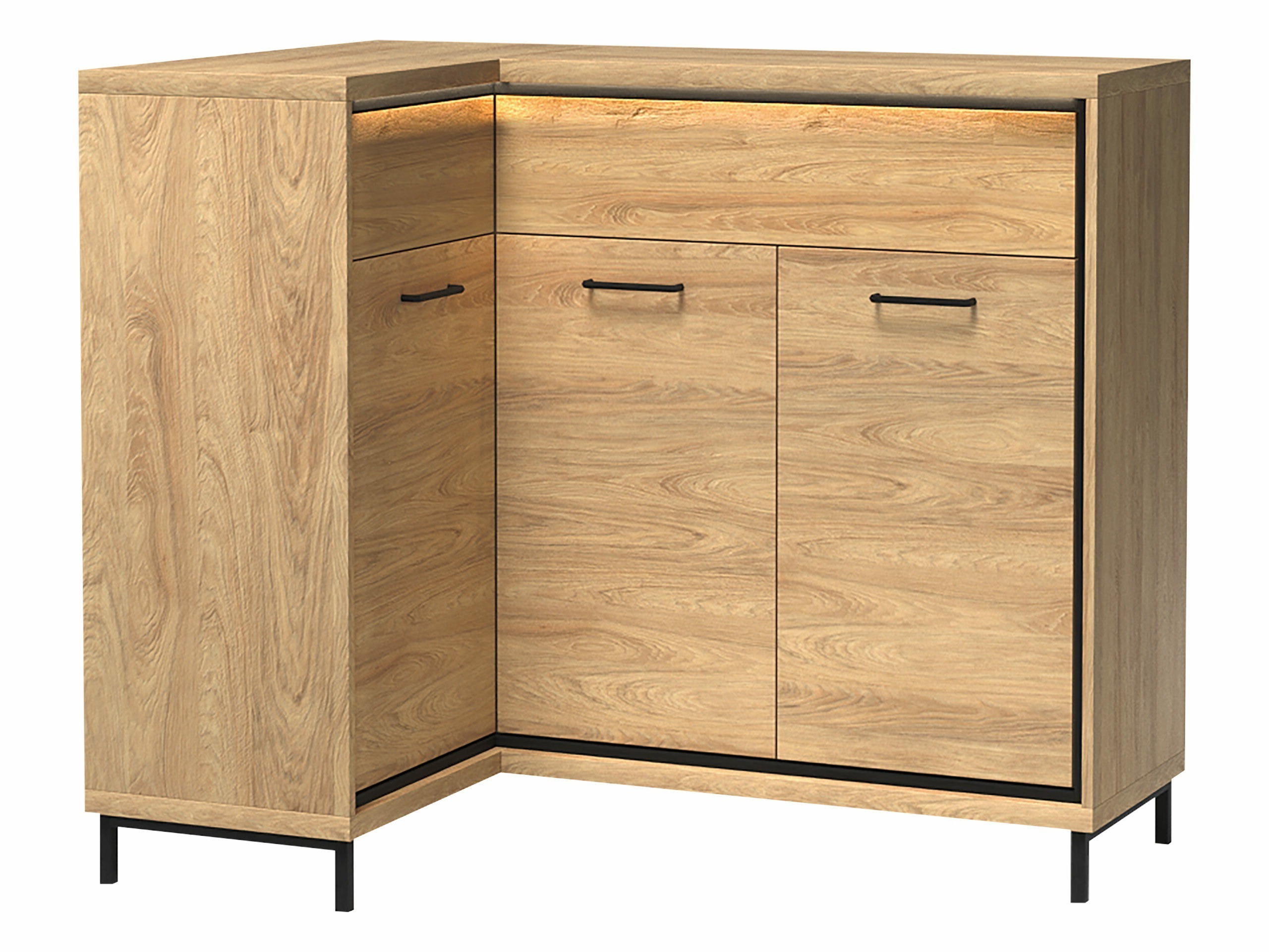 Kutna komoda Etrmoni 121 (Svijetlo drvo)