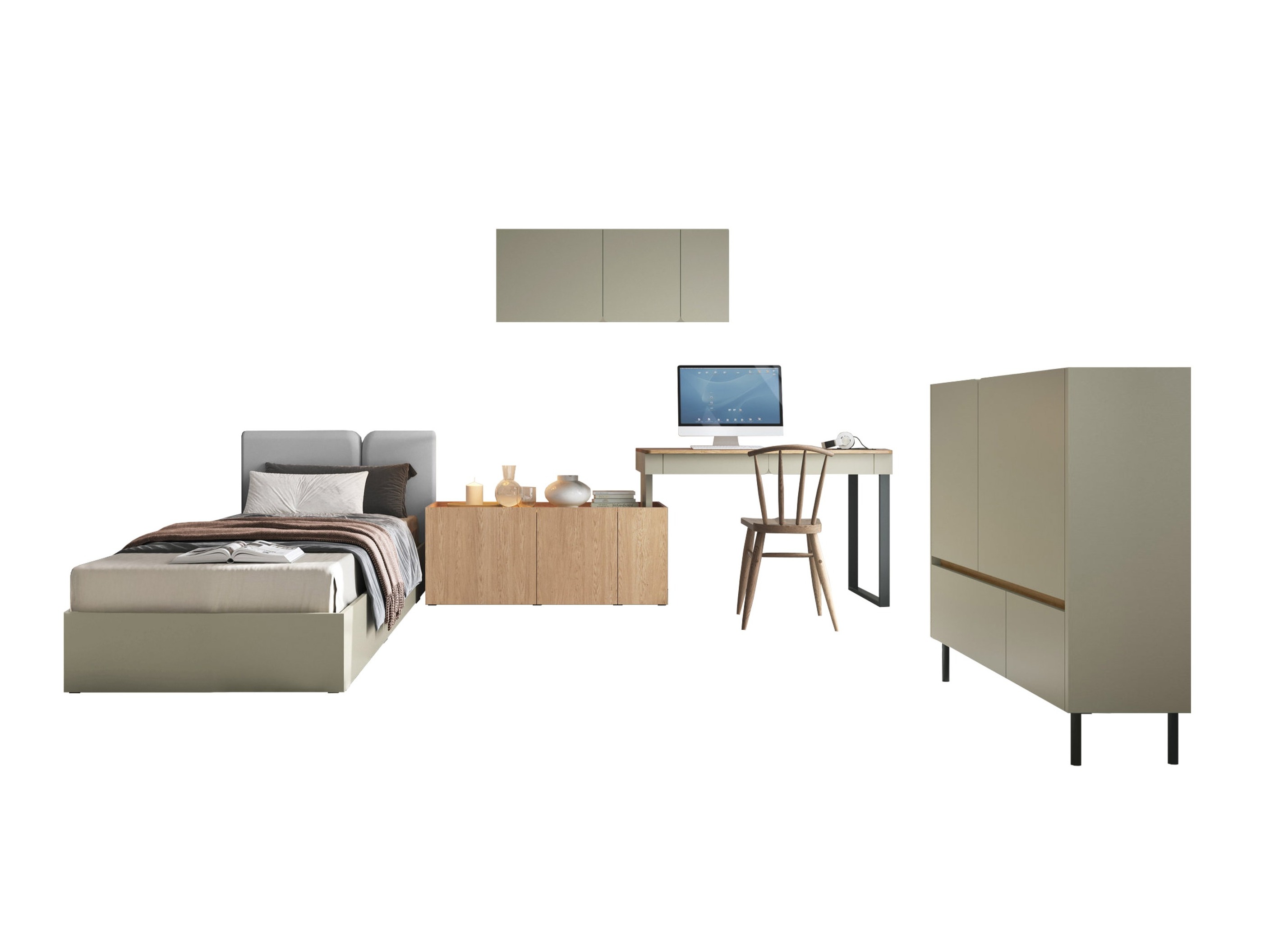 Set namještaja Fiosono 115 (Eukaliptus + Hrast)