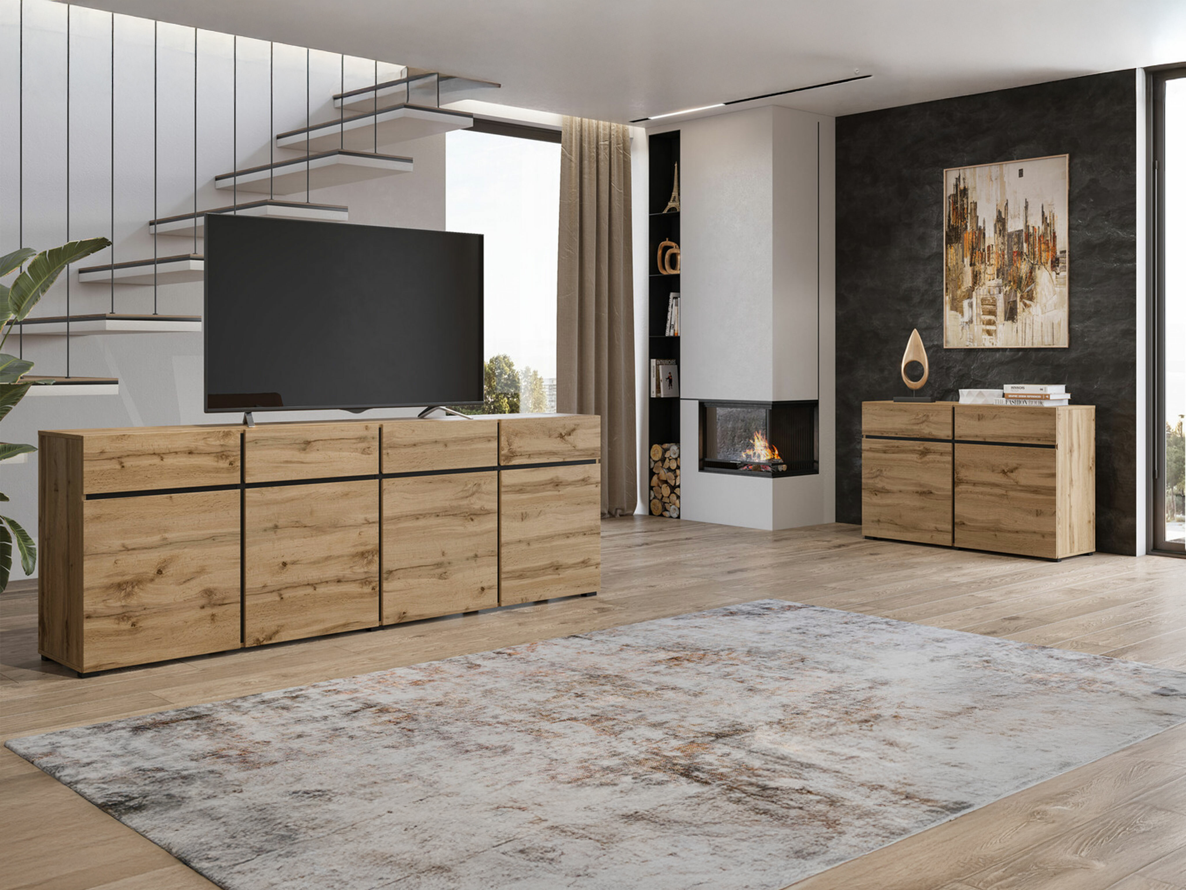 Komoda Alfere 100 (Hrast Wotan)