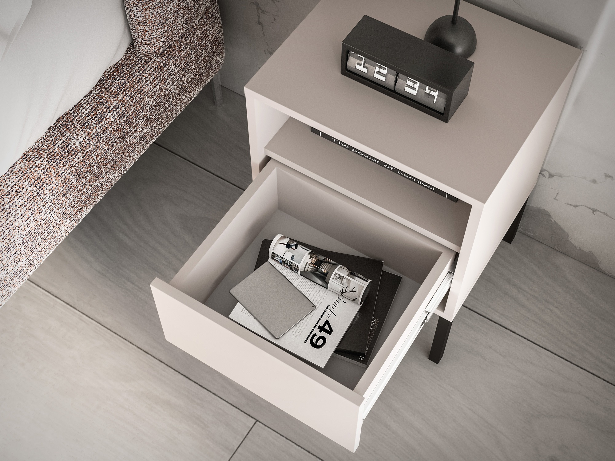 Noćni ormarić Virsalo 104 (Kašmir)