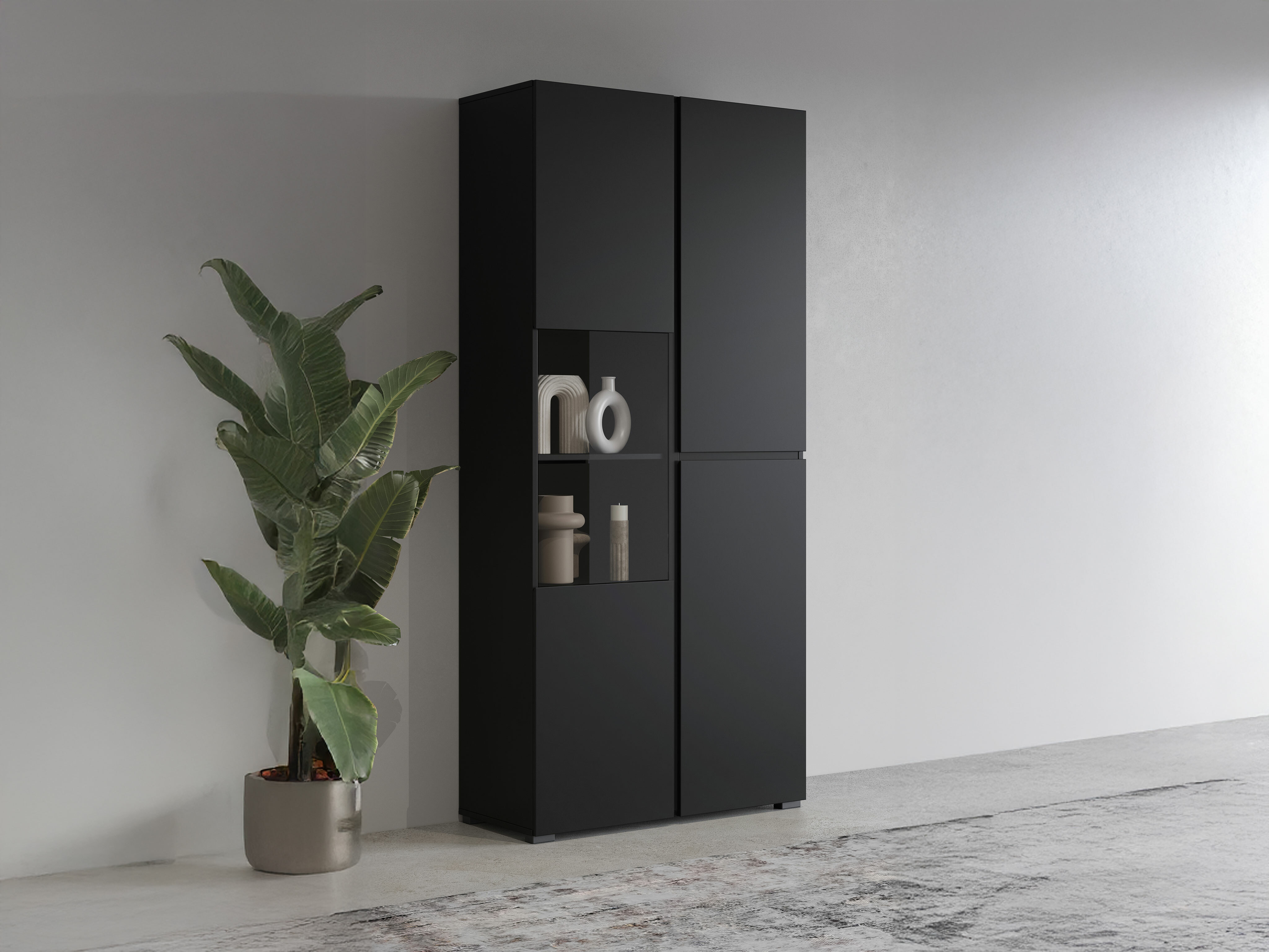 Polica Alfere 110 (Crna)