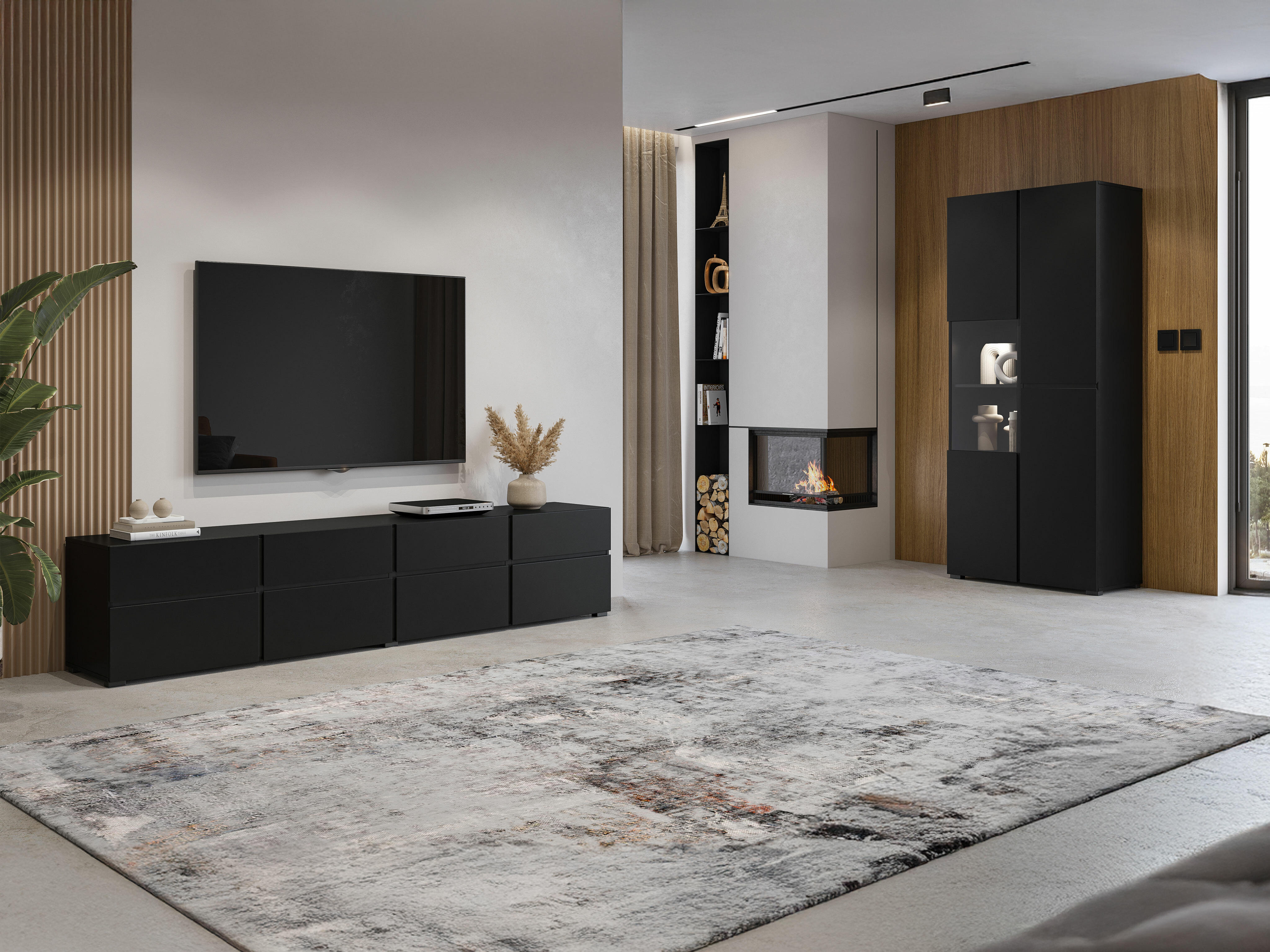 Polica Alfere 110 (Crna)