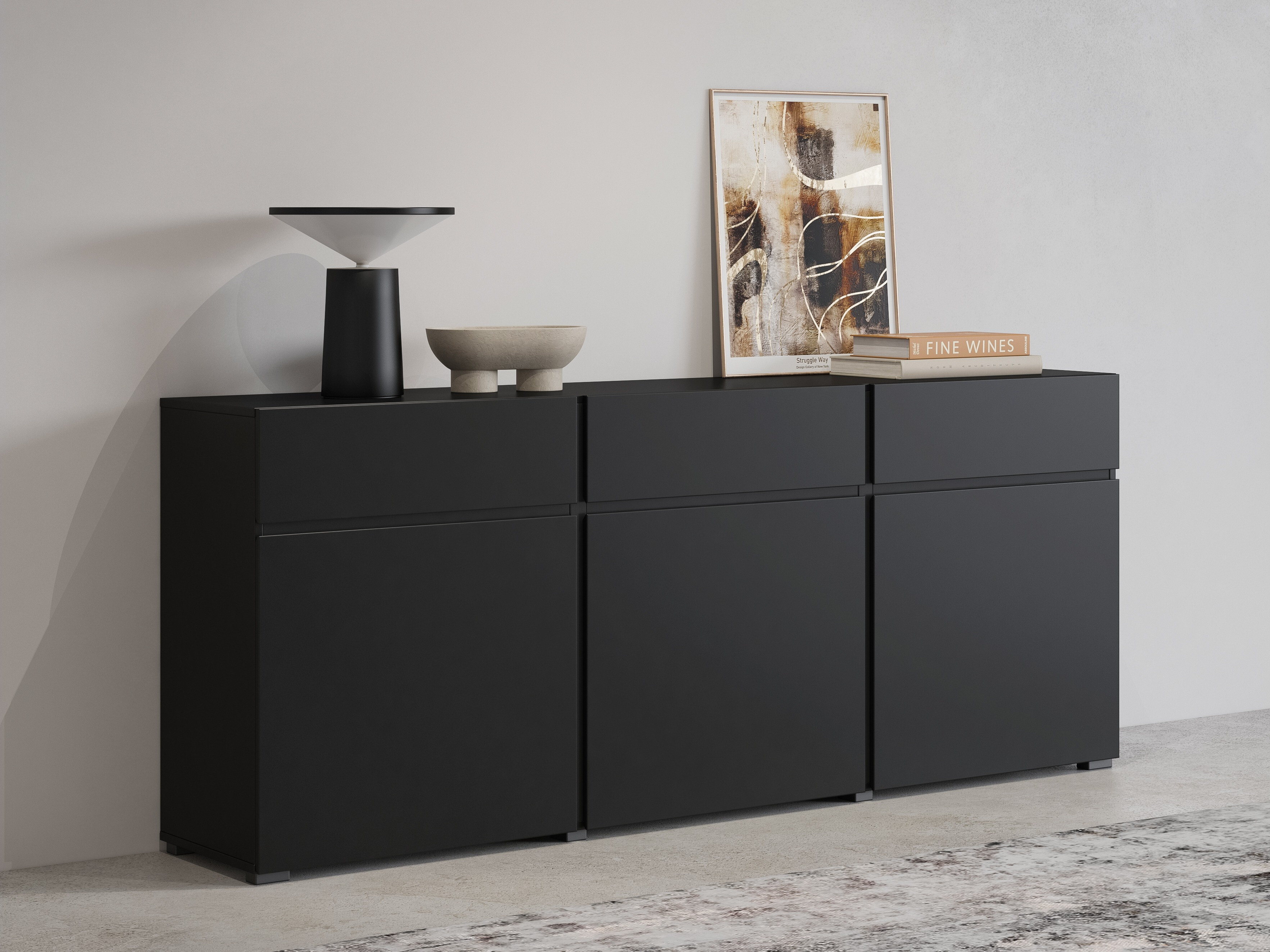 Komoda Alfere 103 (Crna)