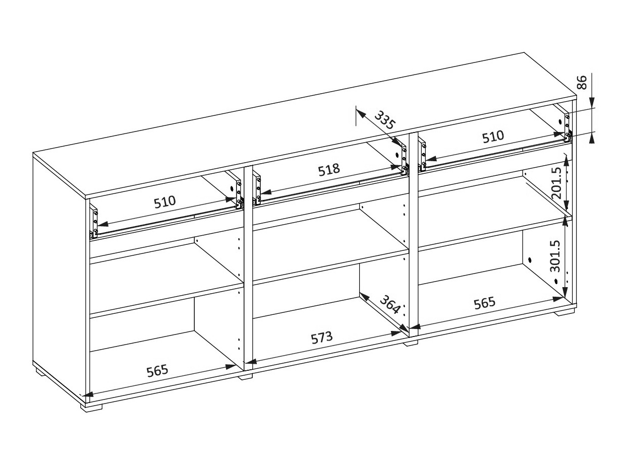 Komoda Alfere 103 (Zelena)