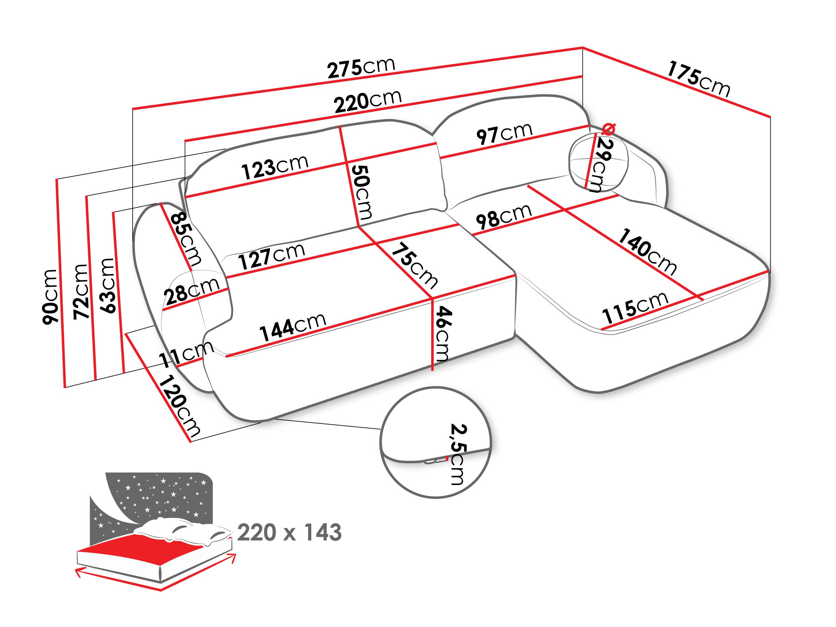 Kutna garnitura TrendyNest 110 (Now Or Never 03)