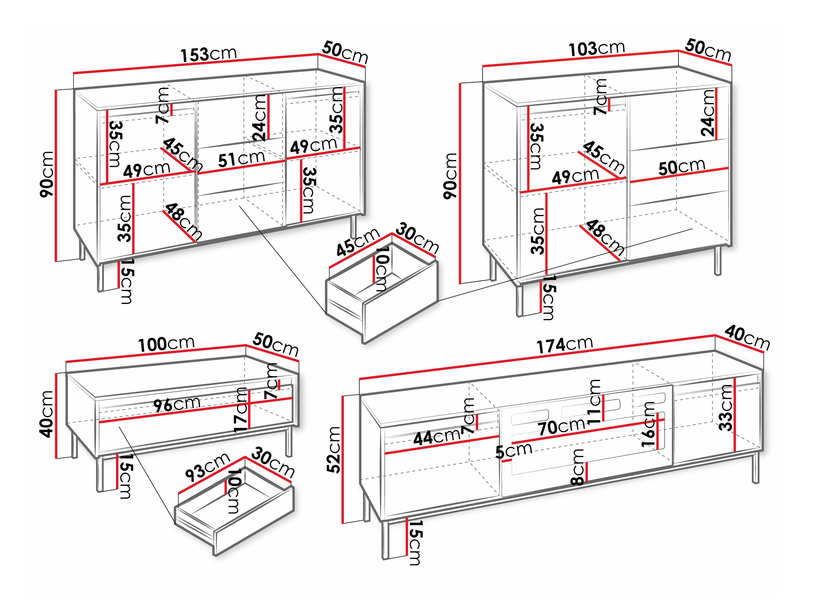 Set za dnevni boravak Comfivo Delruva III (Bijela)