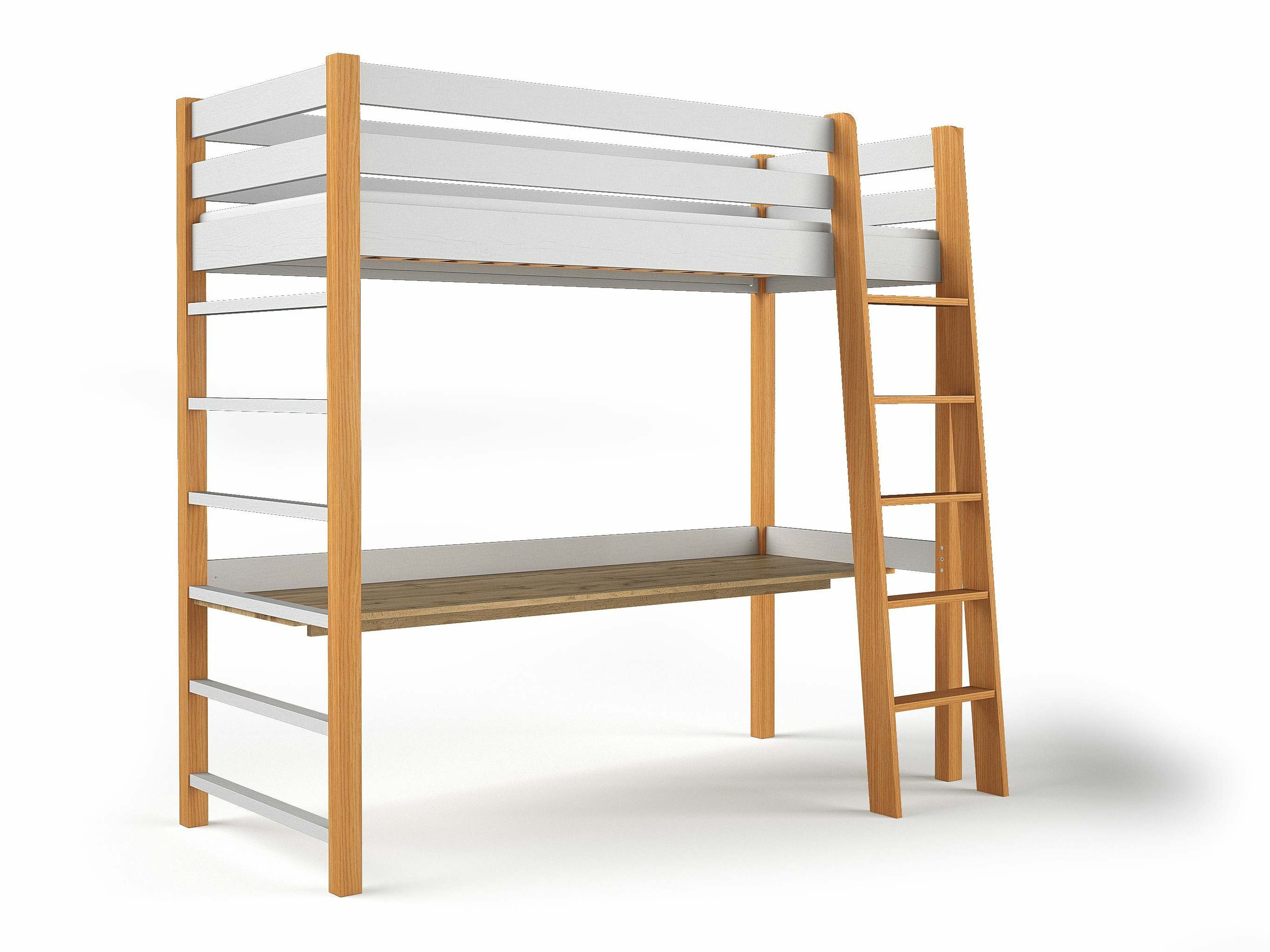 Krevet na platformi Ogden 173 (Bijela)