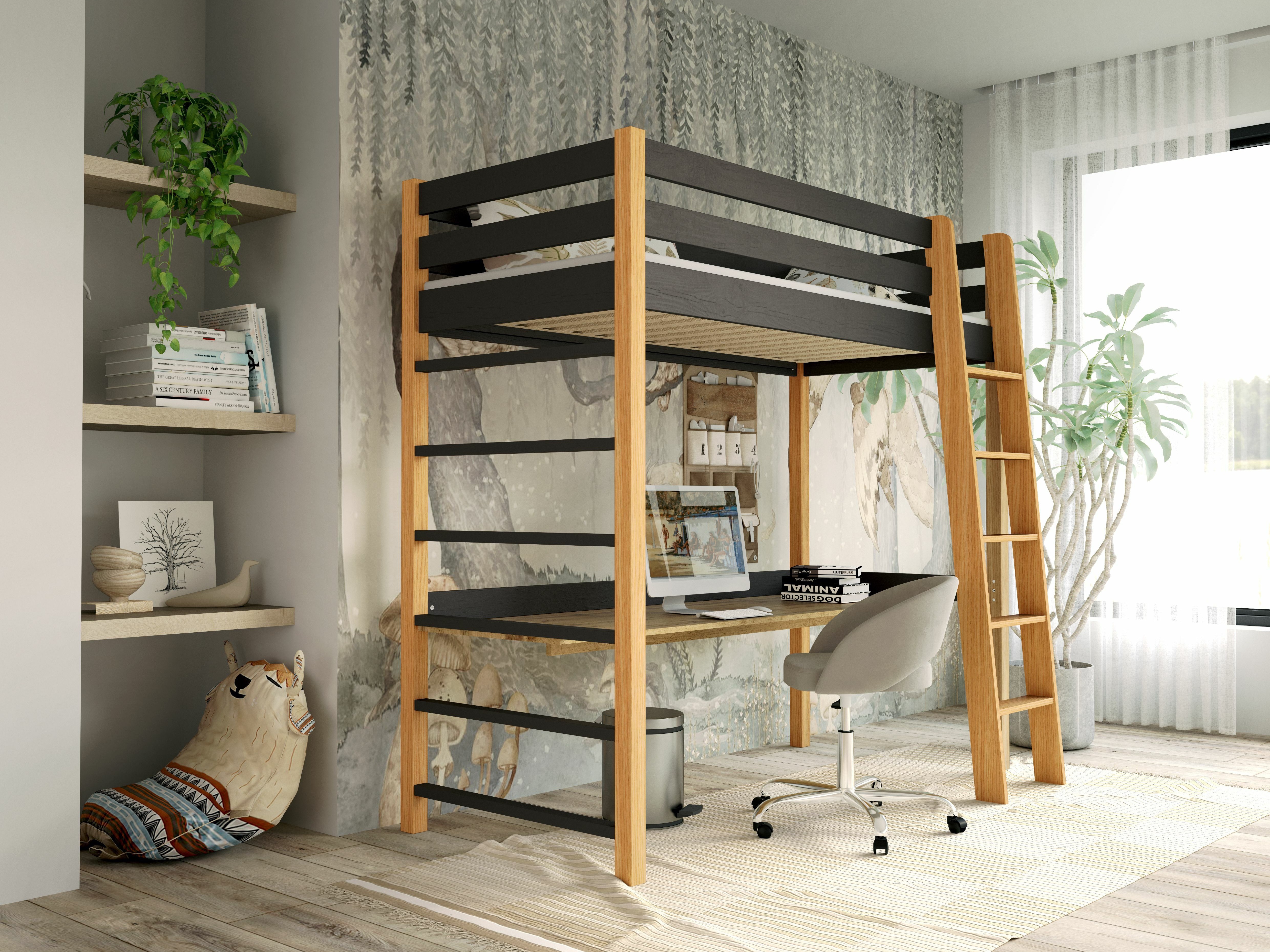 Krevet na platformi Ogden 173 (Crna)