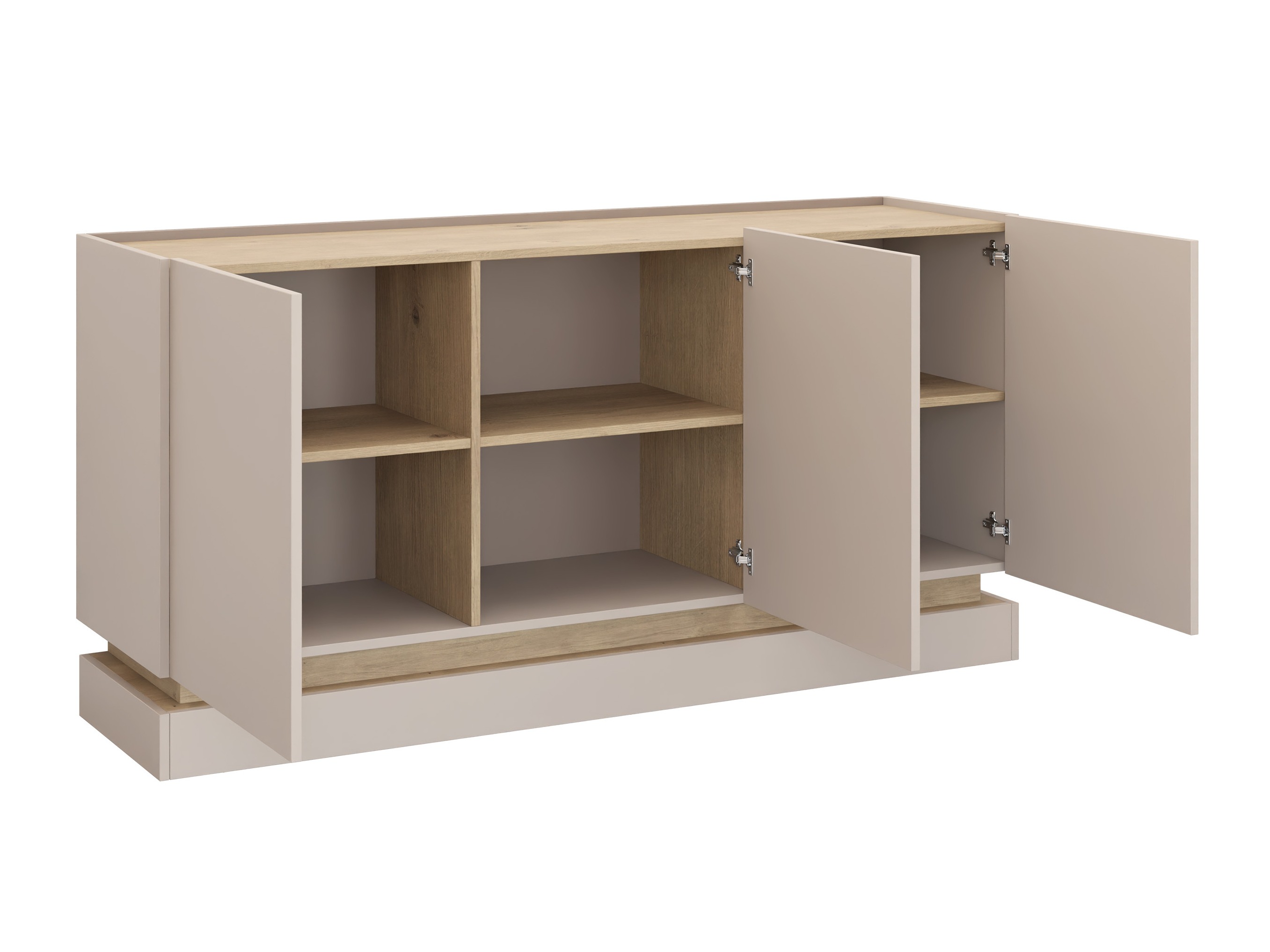 Set za dnevni boravak Comfivo Tilia (Crna + Hrast)