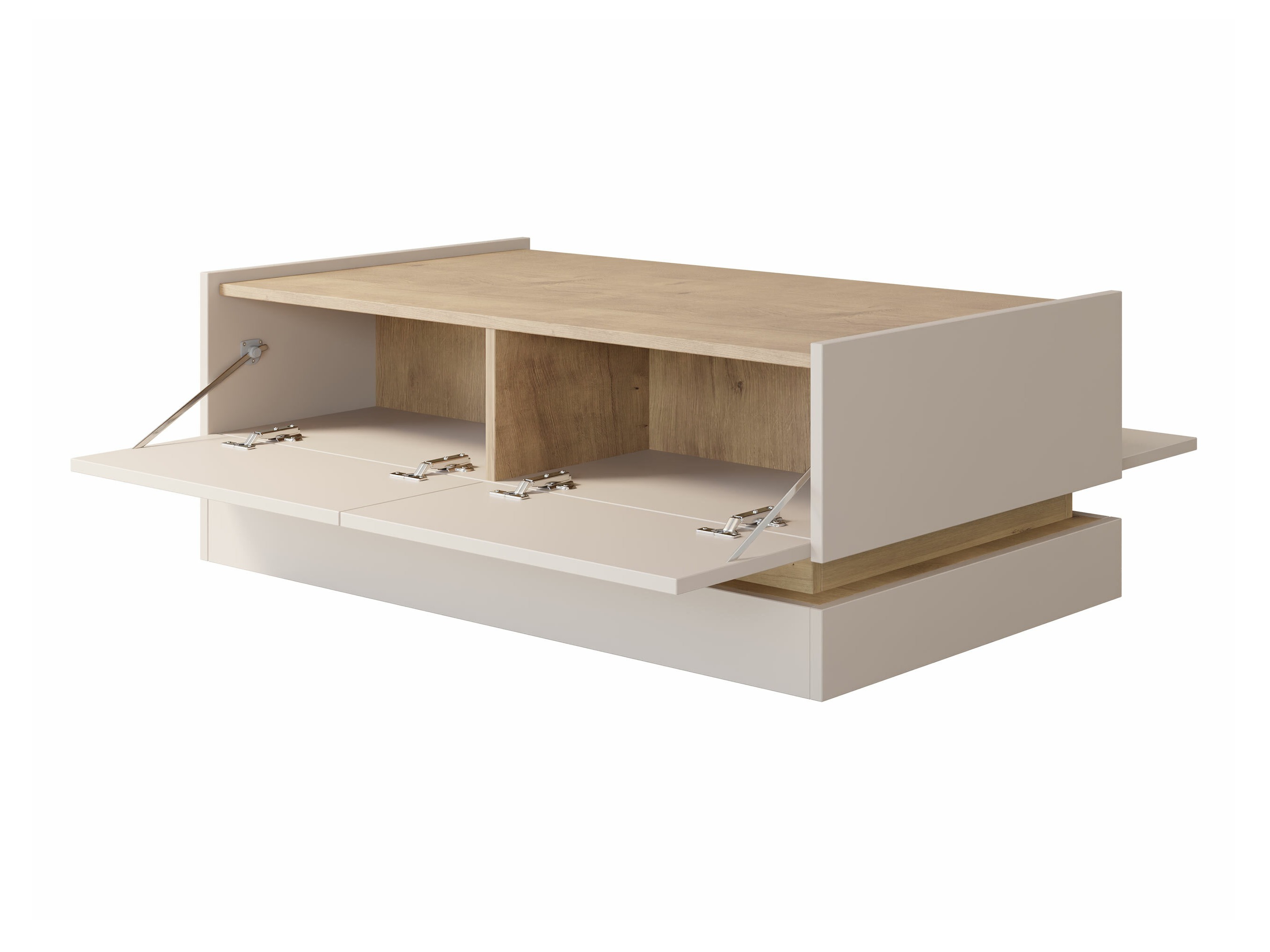 Stolić za kavu Comfivo Dalvenu 103 (Crna + Hrast)