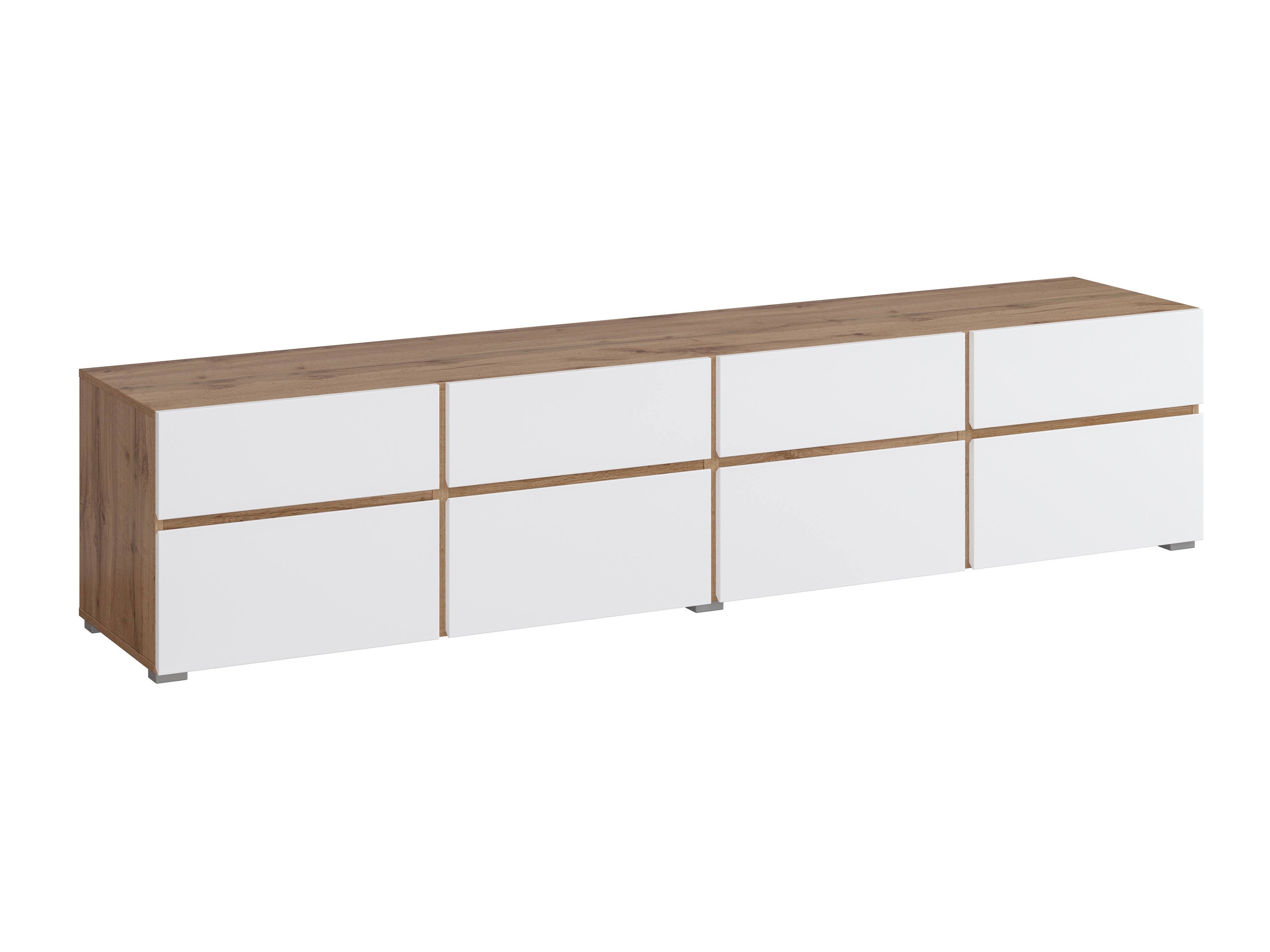 TV stol Alfere 101 (Wotak hrast + Bijela)