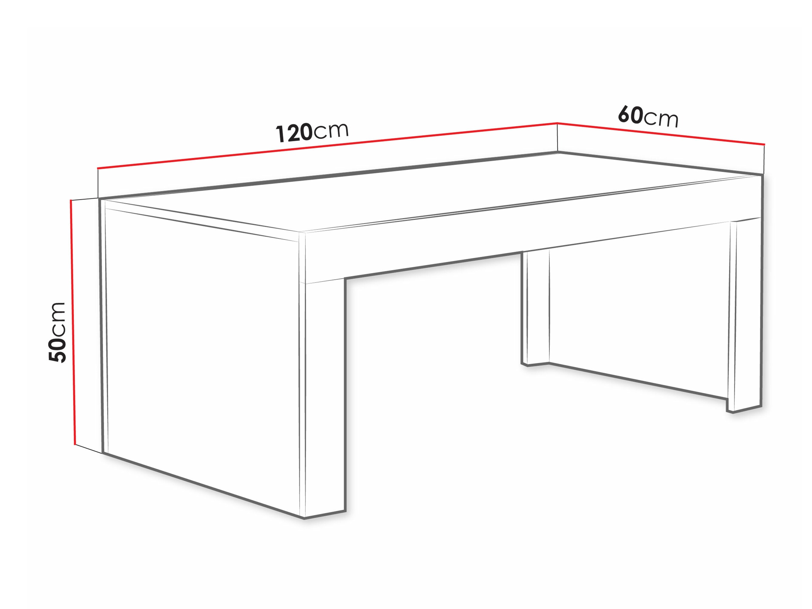 Stolić za kavu Charlotte 107 (Bijela + Sjajno bijela)