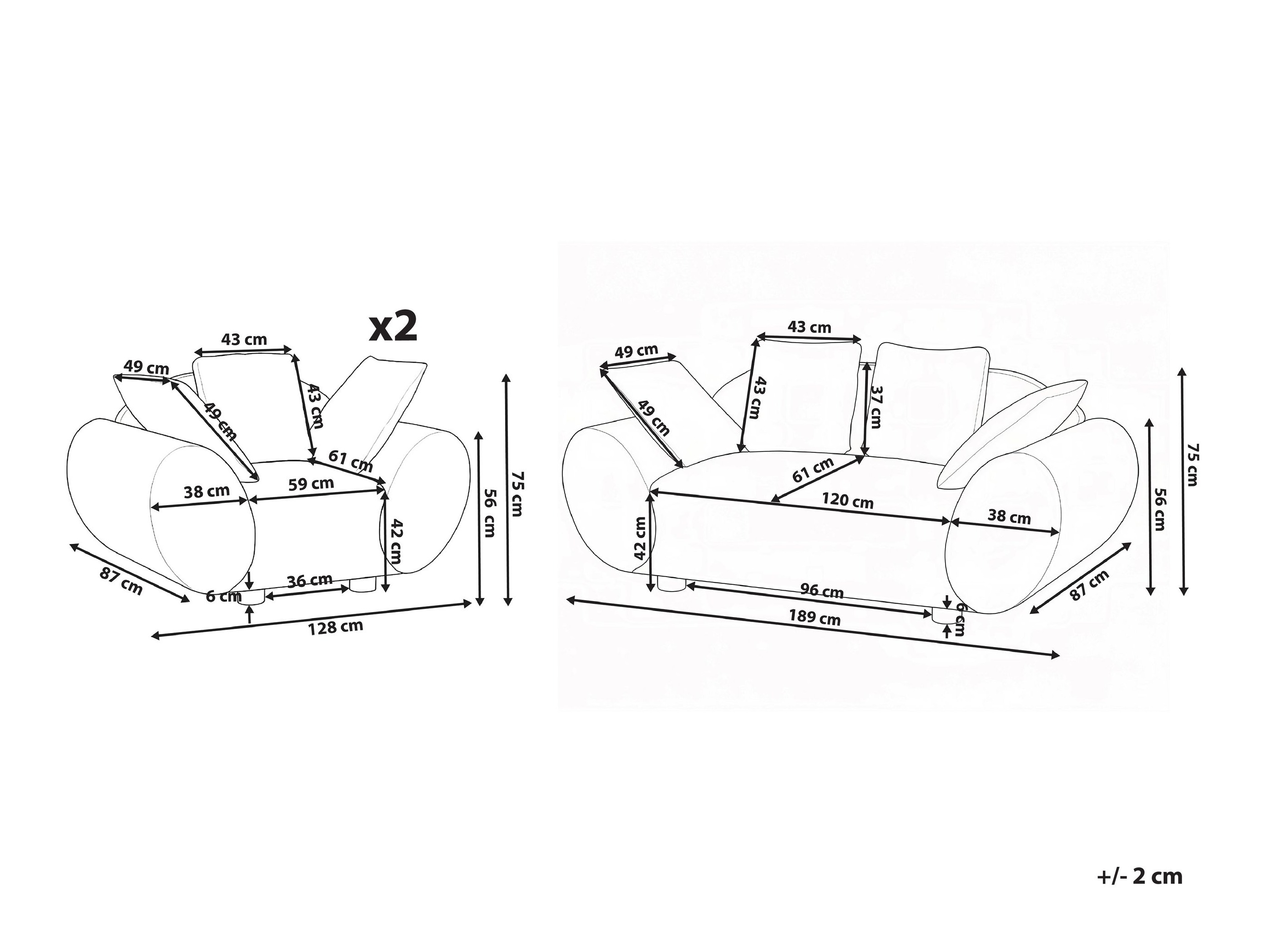 Tapecirani namještaj Berwyn 3066