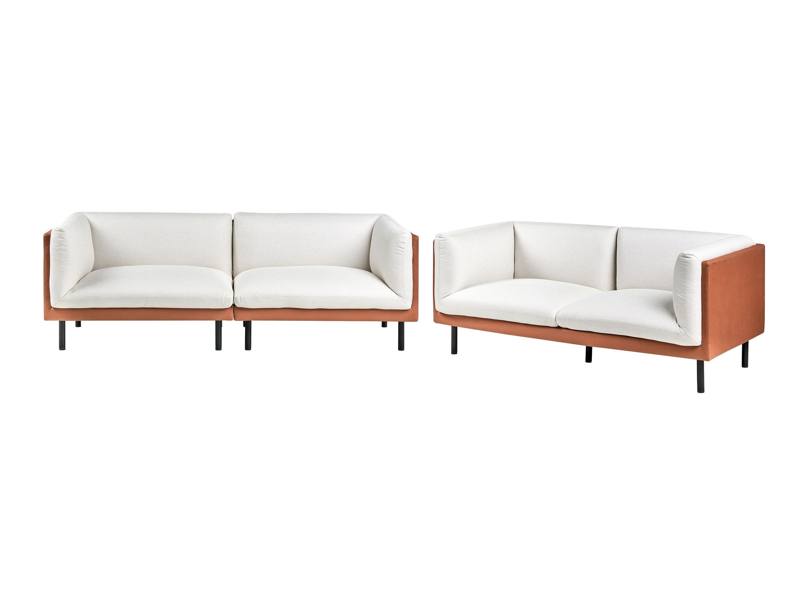 Tapecirani namještaj Berwyn 3085 (Bijela + Smeđa)