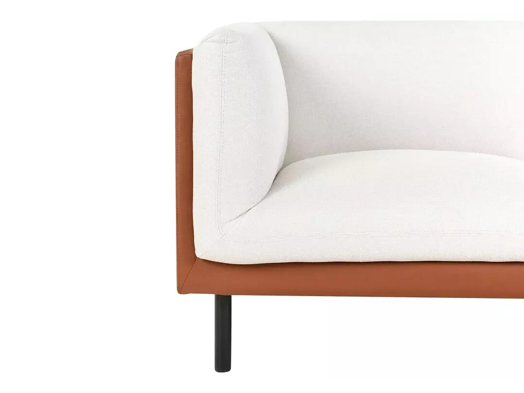 Tapecirani namještaj Berwyn 3085 (Bijela + Smeđa)