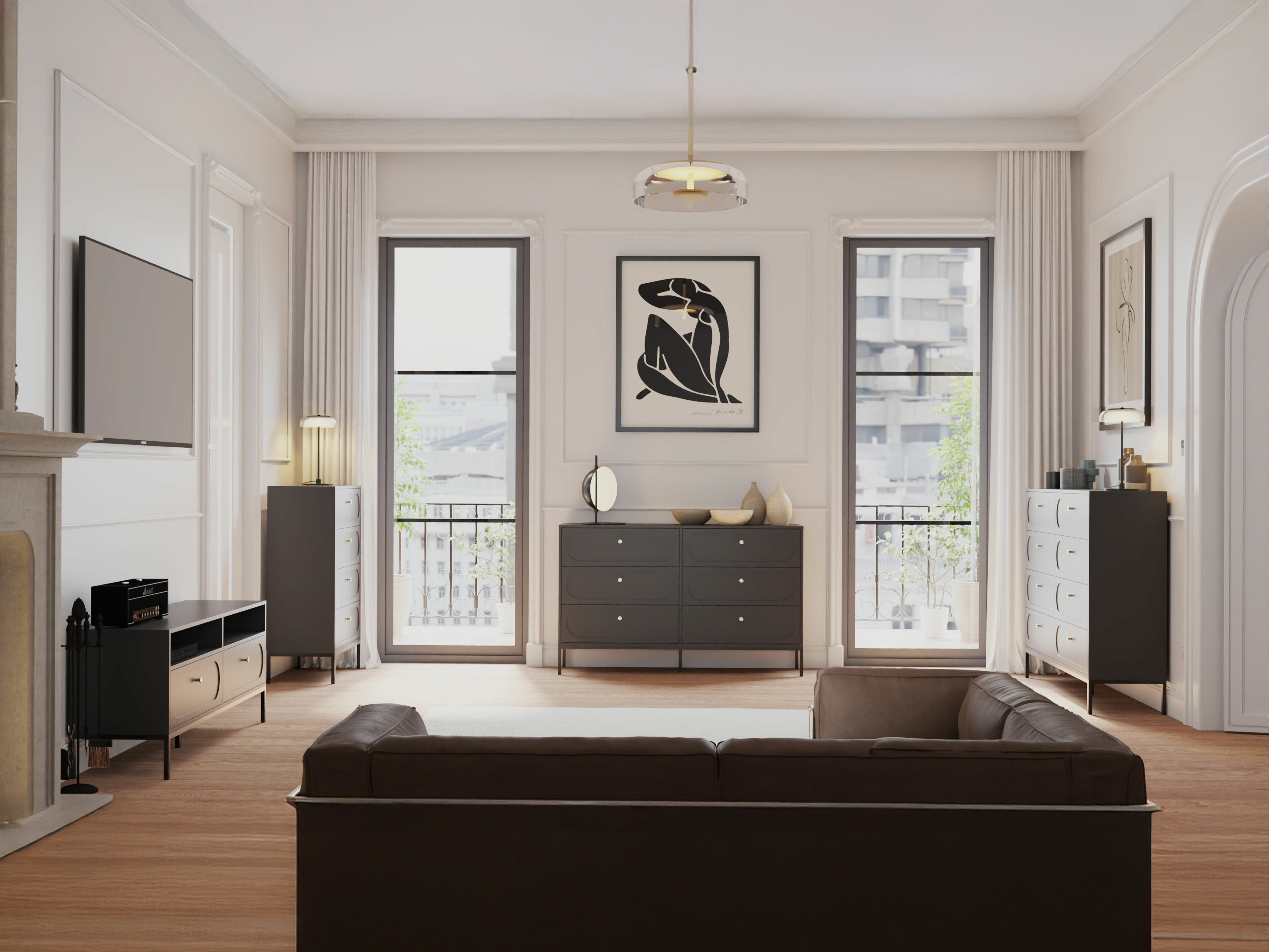 Komoda Bristol 234 (Crna)