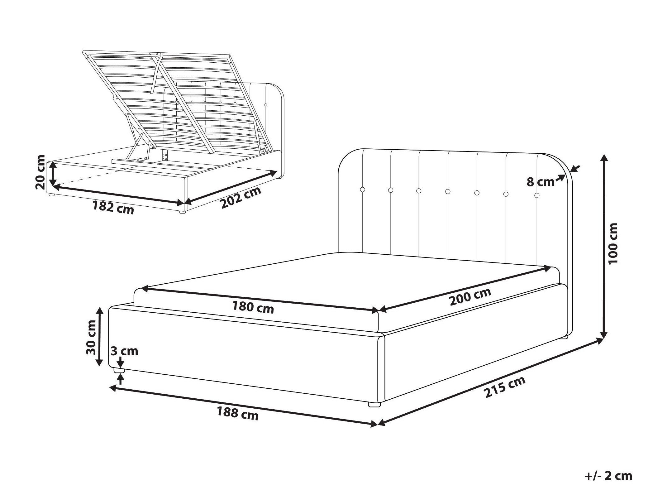 Krevet Berwyn 3092 (Bijela)