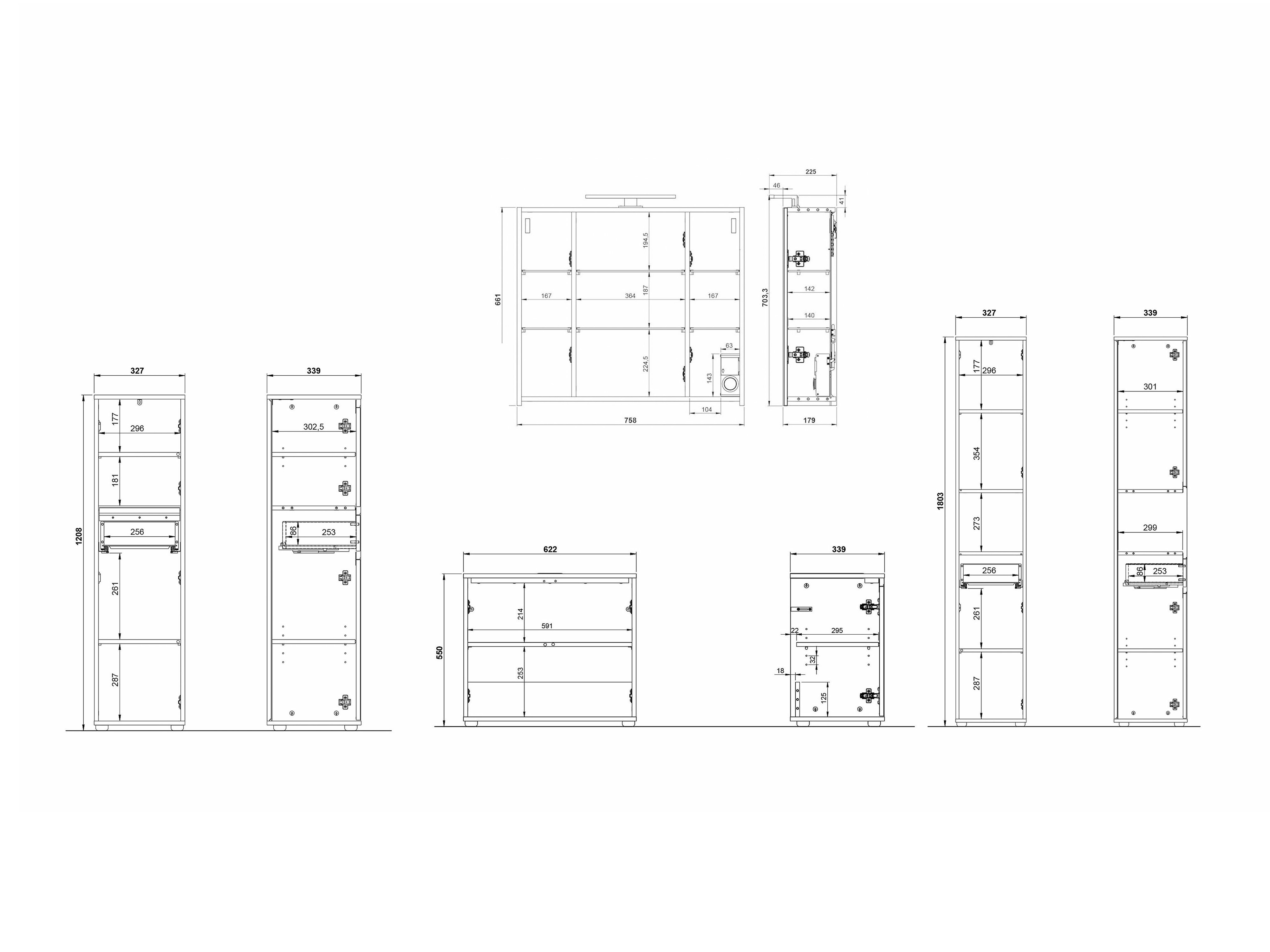 Kupaonski namještaj Tensona 105