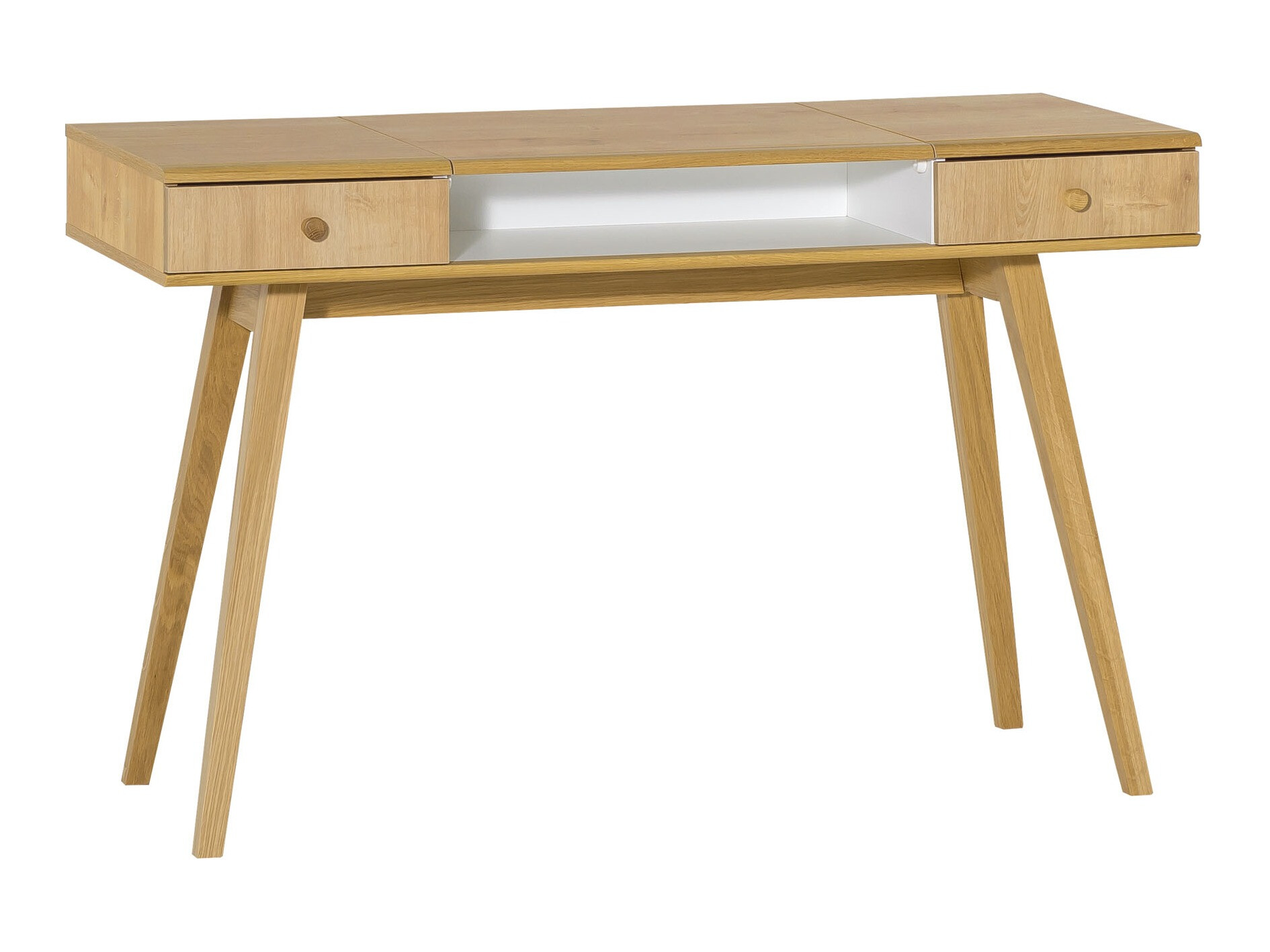 Toaletni stolić Ruvruvi 100 (Bijela + Hrast)