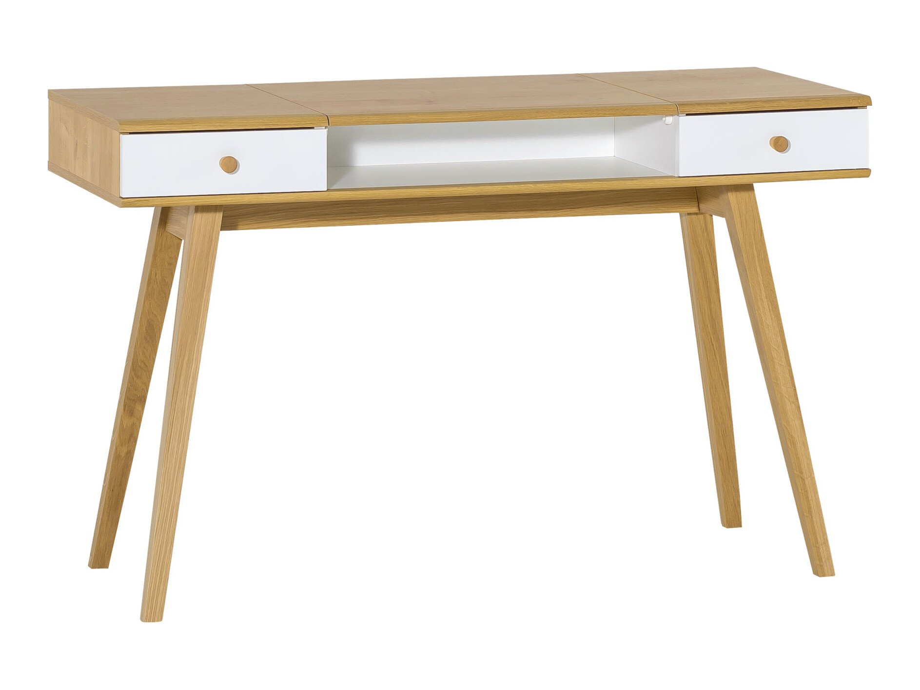 Toaletni stolić Ruvruvi 100 (Bijela + Hrast)