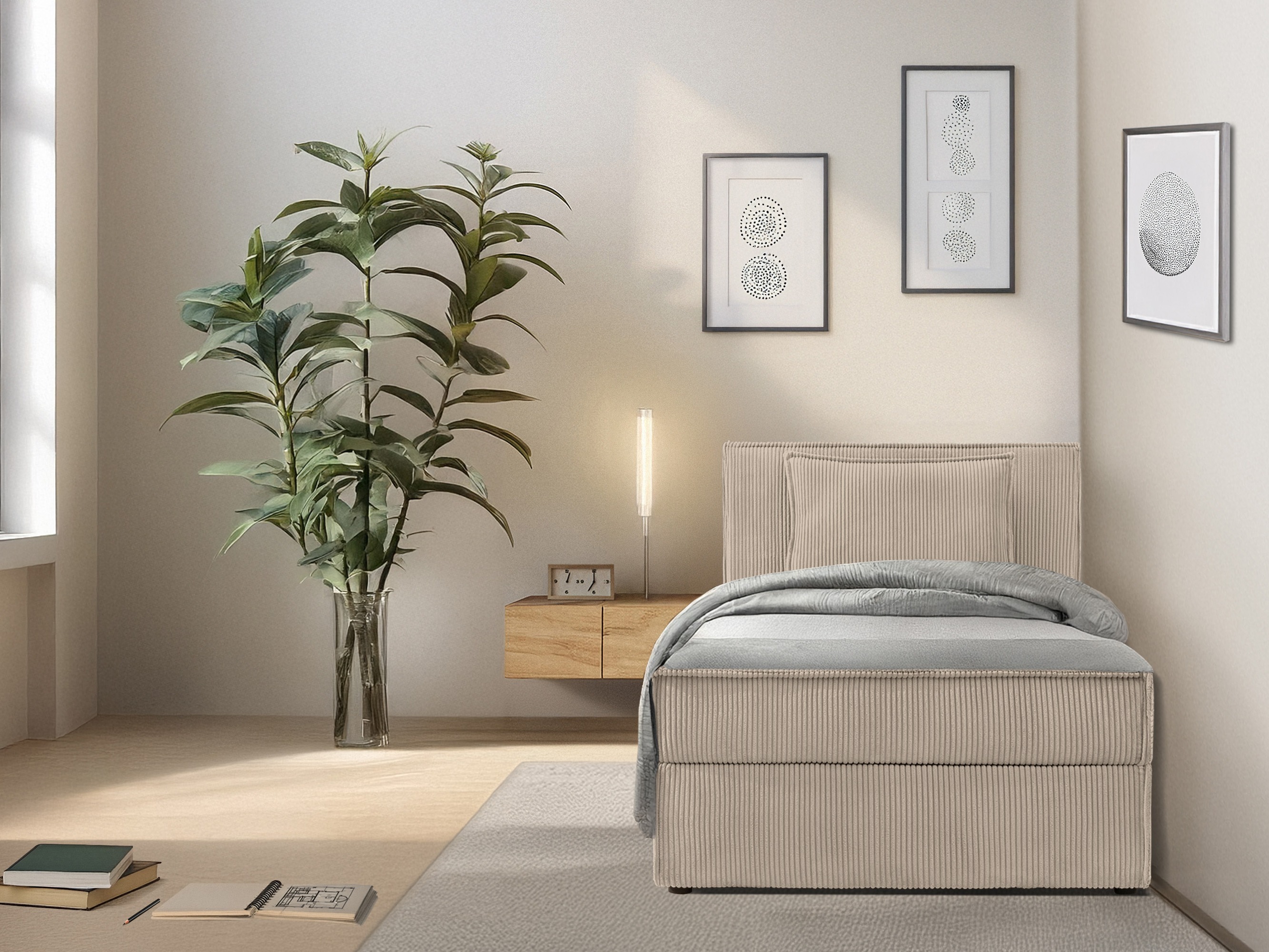 Boxspring krevet Temecula 140 (Poso 02)