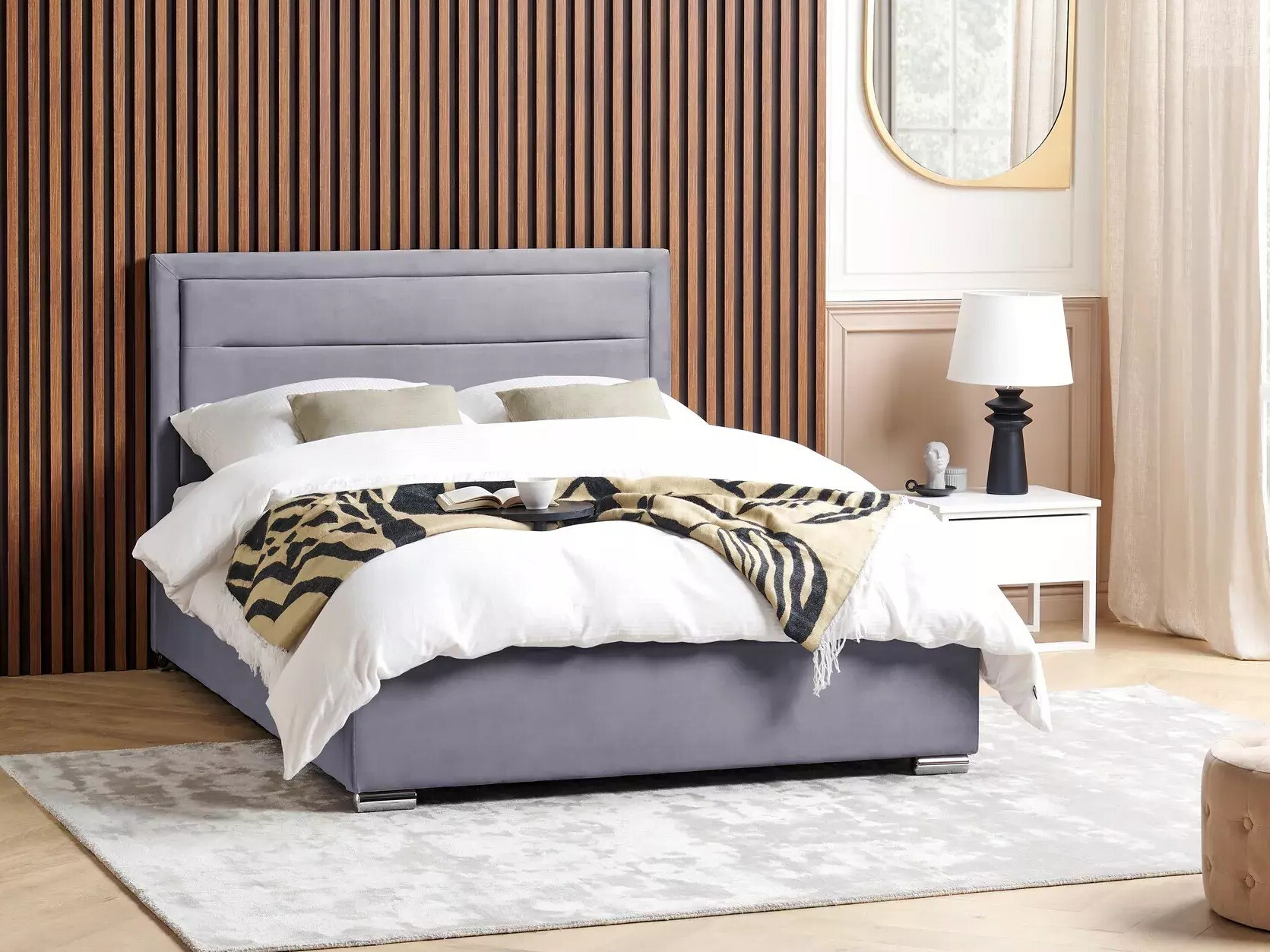 Krevet Berwyn 1218 (Tamno siva)