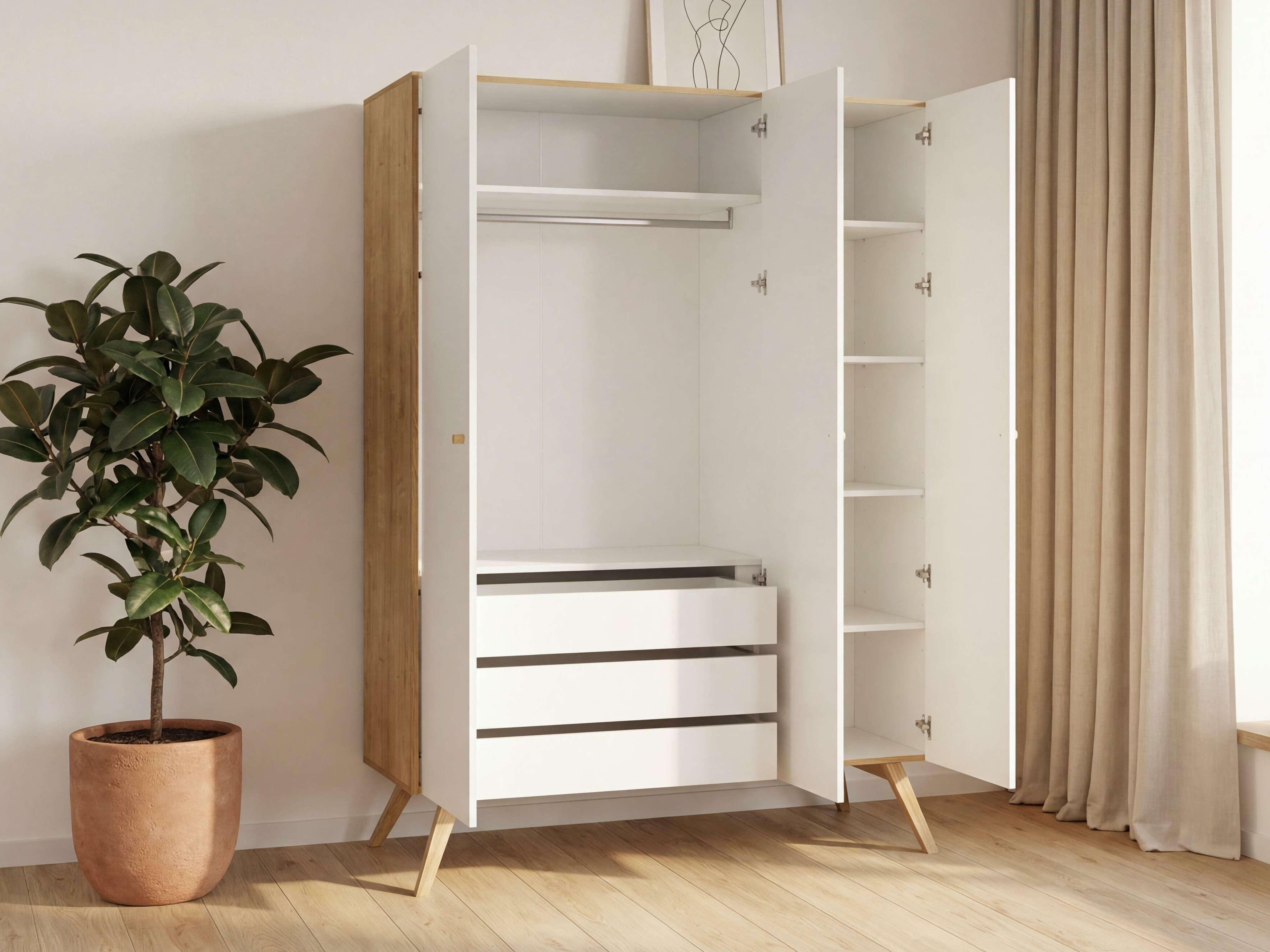 Ormar Ruvruvi 102 (Bijela + Hrast)