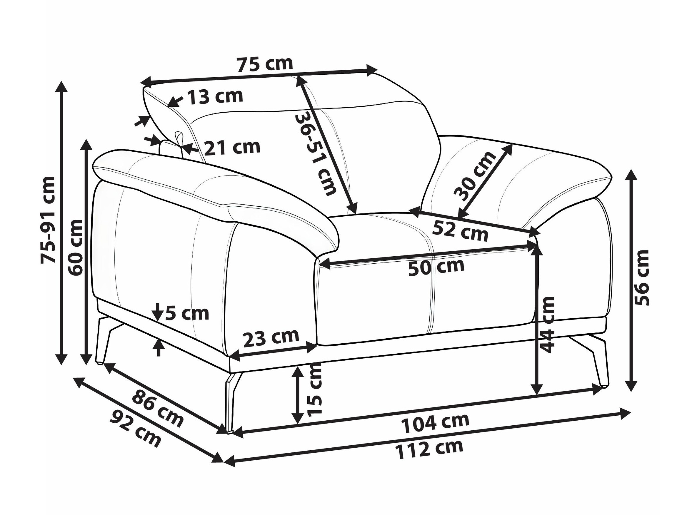 Fotelja Berwyn 3124 (Bež)