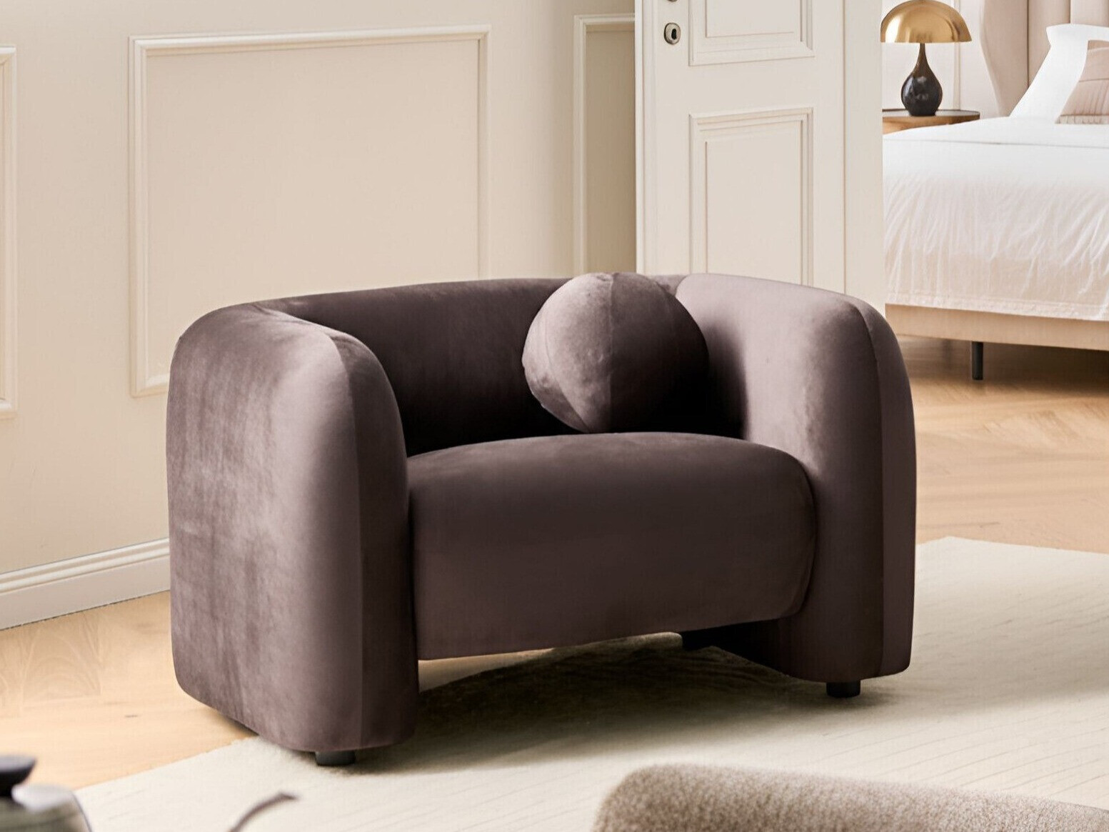 Fotelja Veselme 100 (Tamno smeđa)