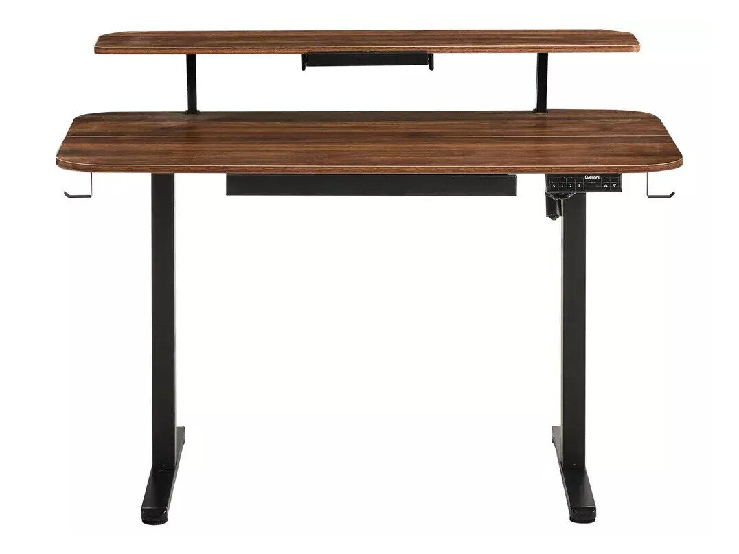 Radni stol podesiv po visini Berwyn 3128 (Crna + Smeđa)