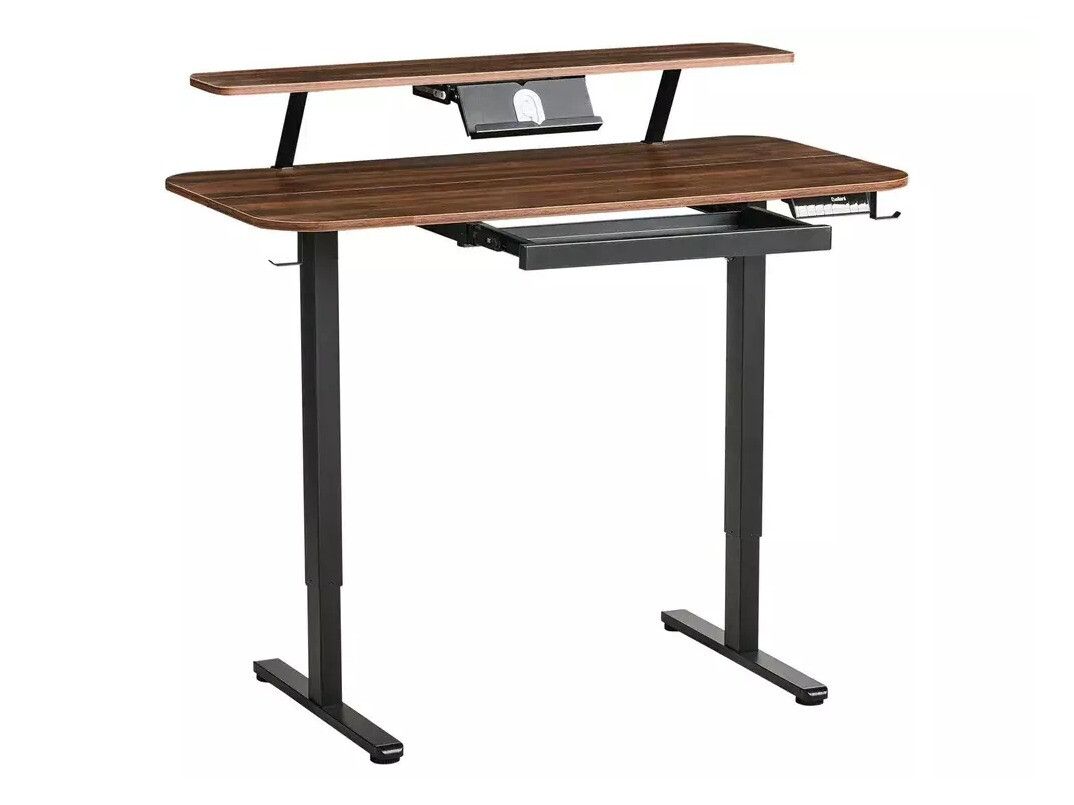 Radni stol podesiv po visini Berwyn 3128 (Crna + Smeđa)