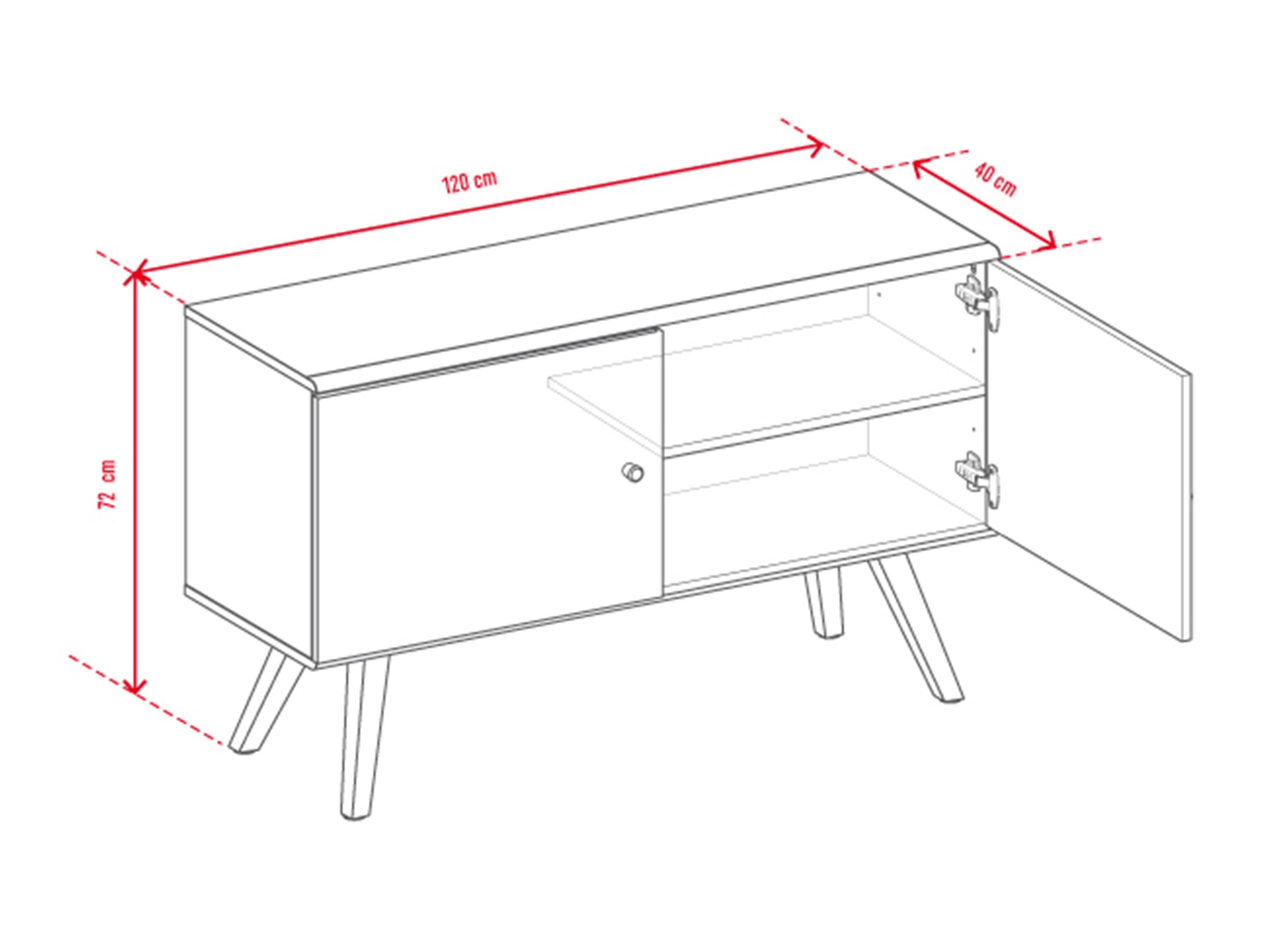 TV stol Ruvruvi 108 (Hrast)