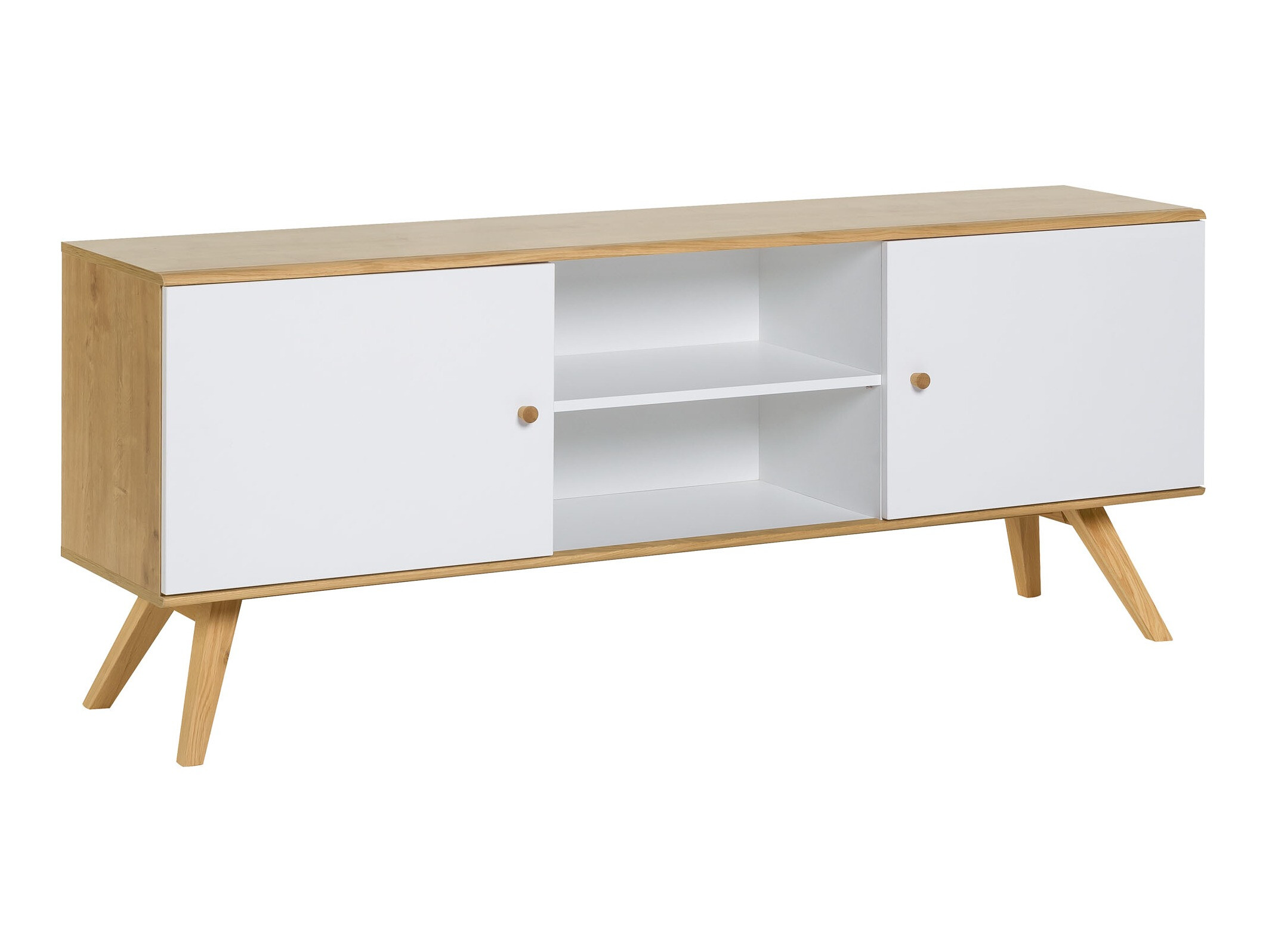 TV stol Ruvruvi 109 (Bijela + Hrast)