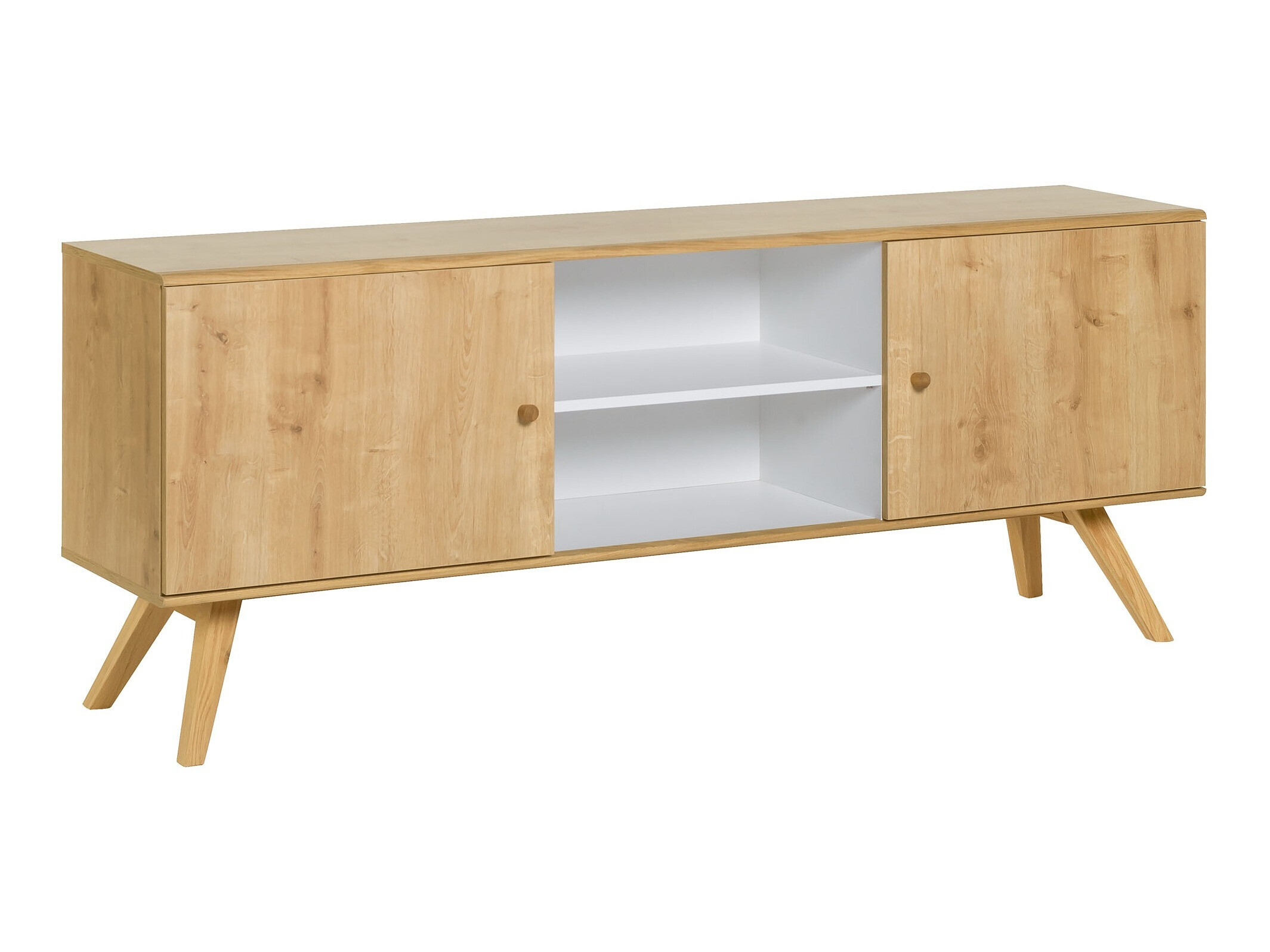 TV stol Ruvruvi 109 (Bijela + Hrast)