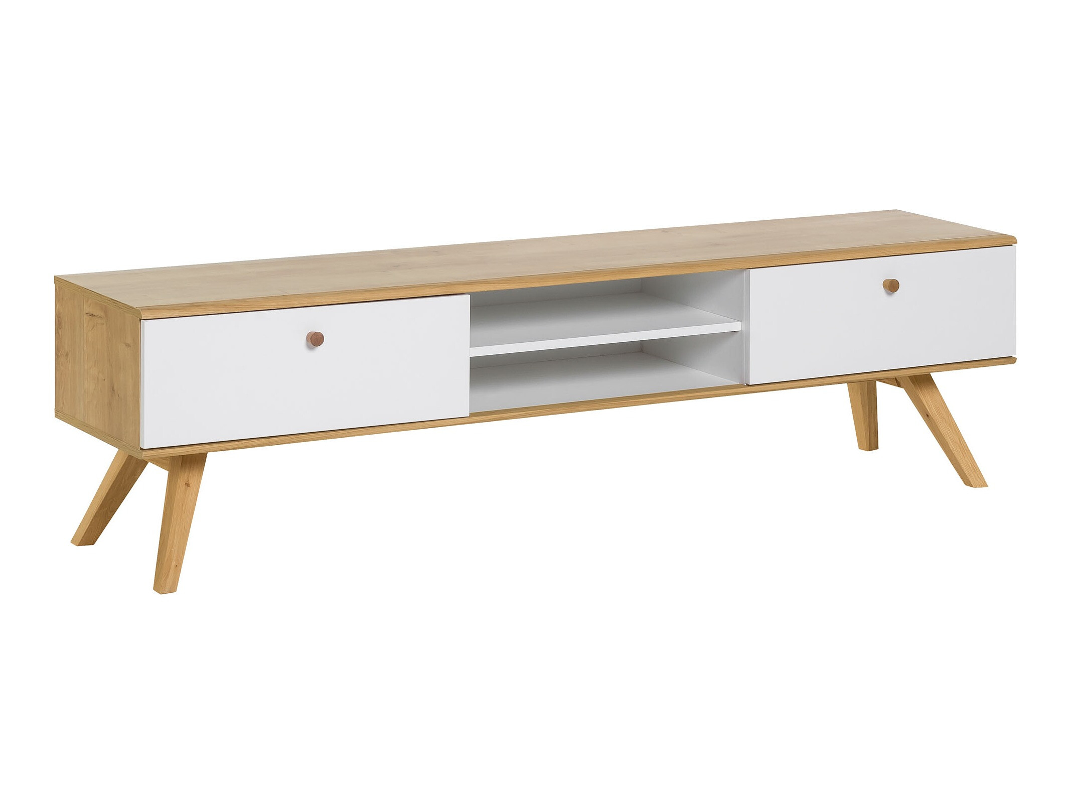 TV stol Ruvruvi 112 (Bijela + Hrast)