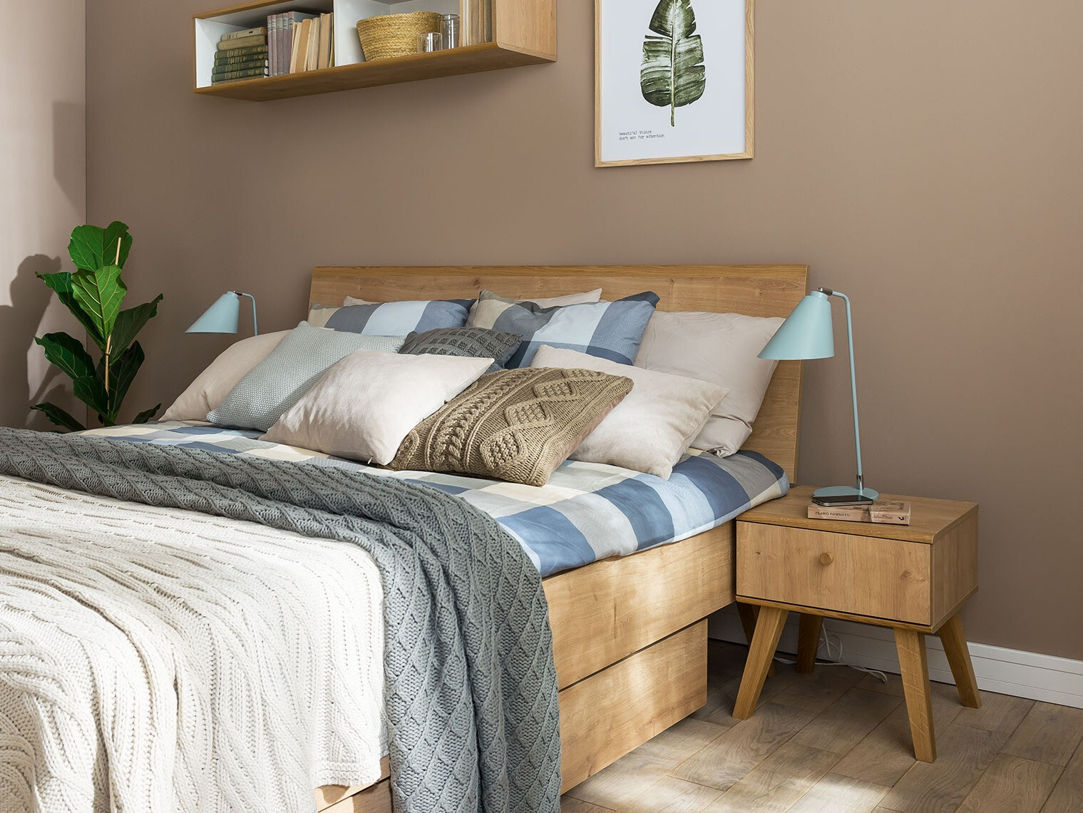 Noćni ormarić Ruvruvi 113 (Hrast)