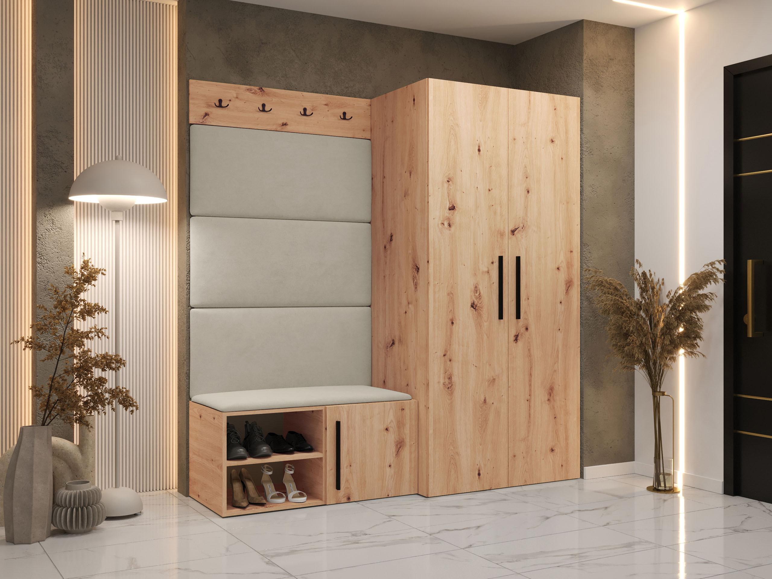 Set za hodnik Nitos I (Hrast Artisan)