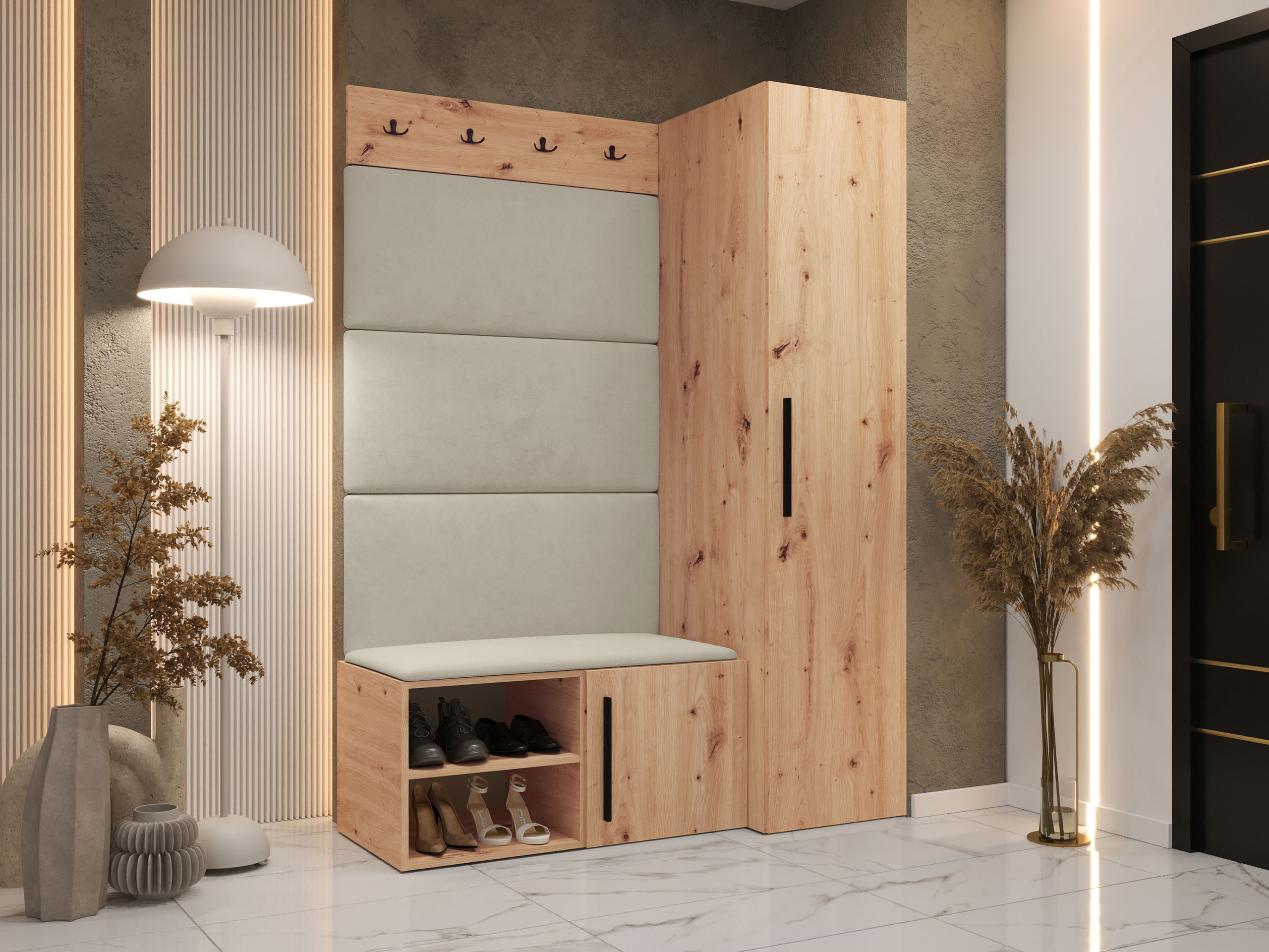 Set za hodnik Nitos II (Hrast Artisan)