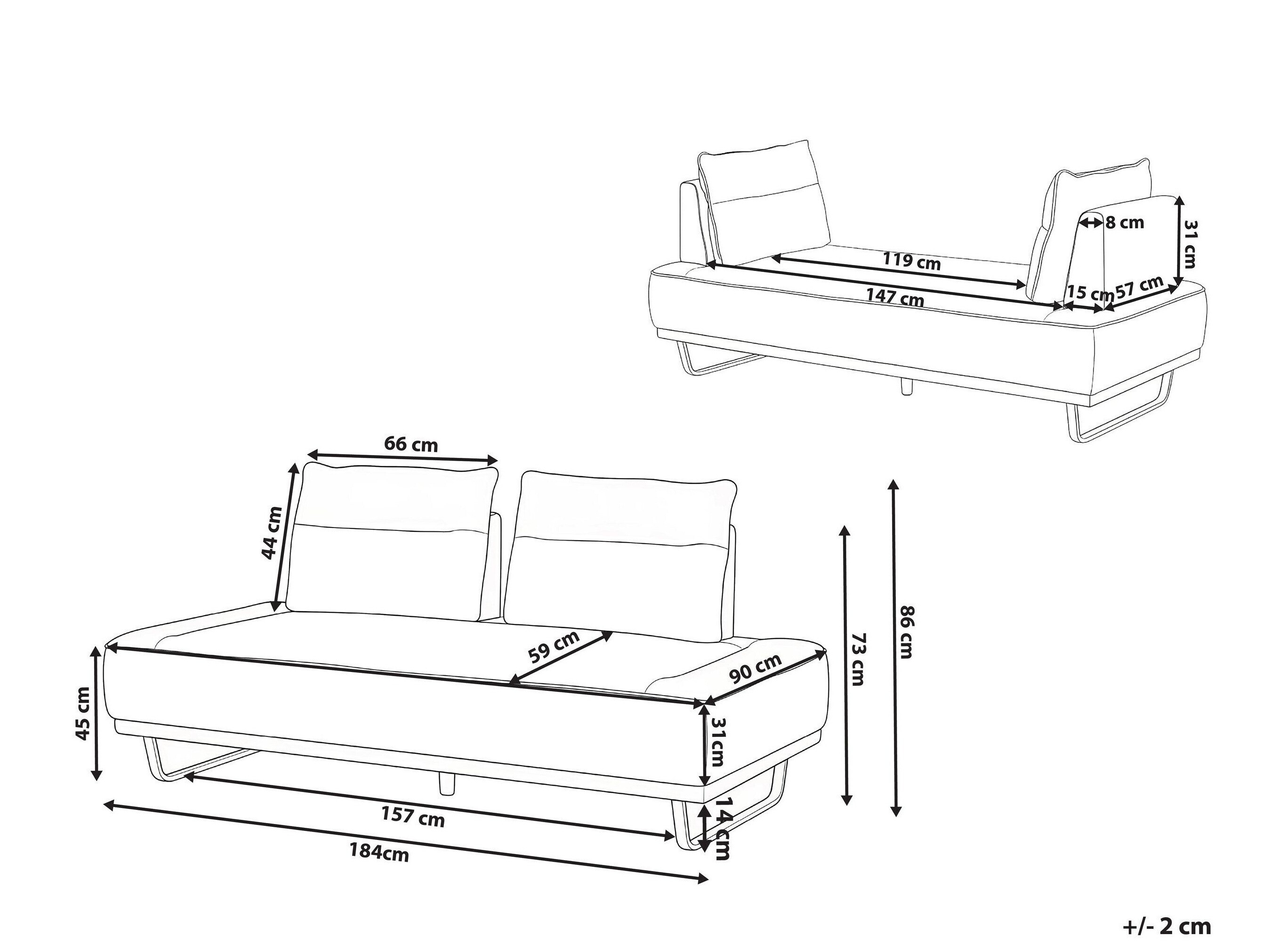 Kauč Berwyn 3052 (Bijela)